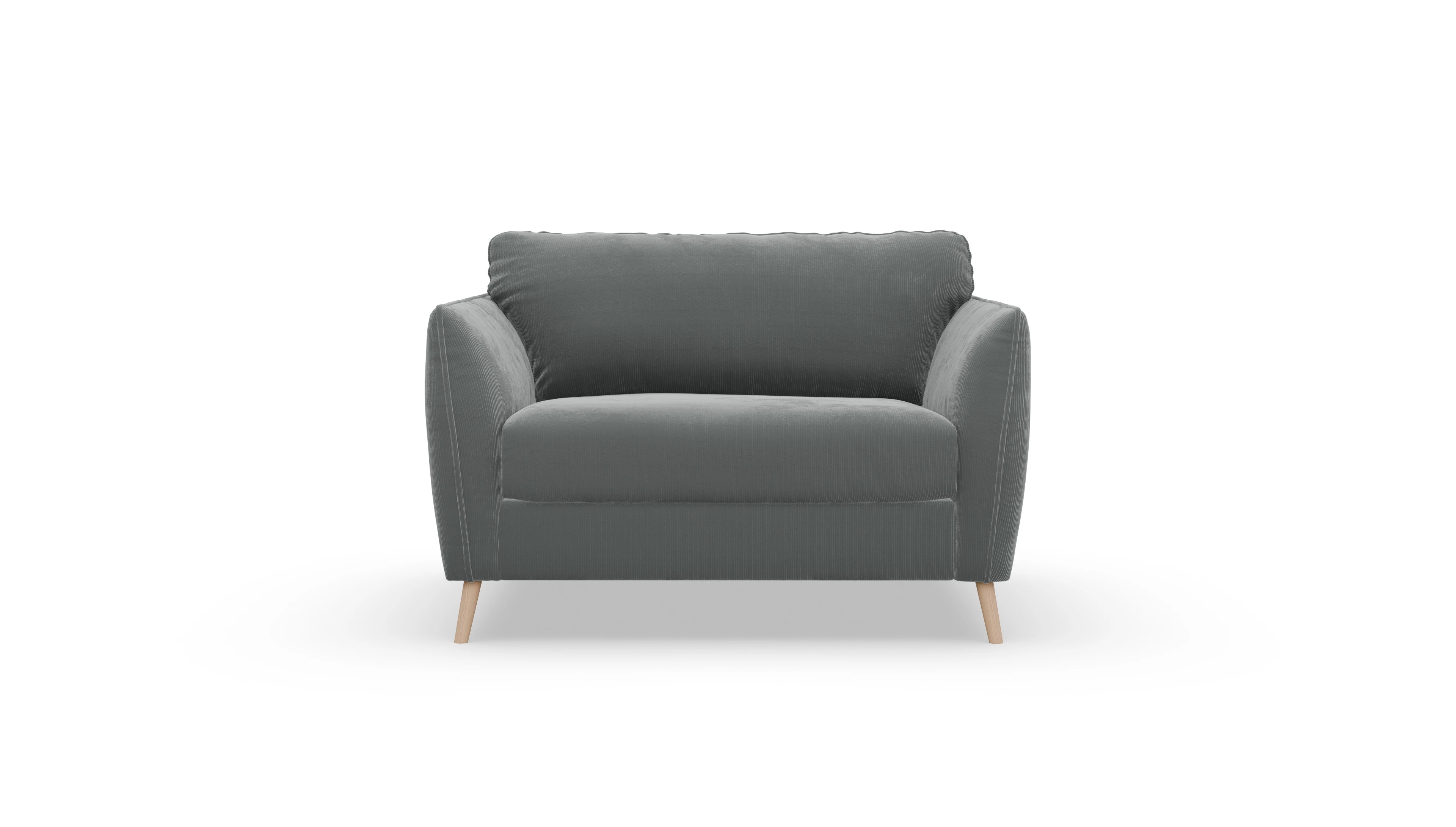 Ansicht des Produktes Eriksen Sessel in Cord grau