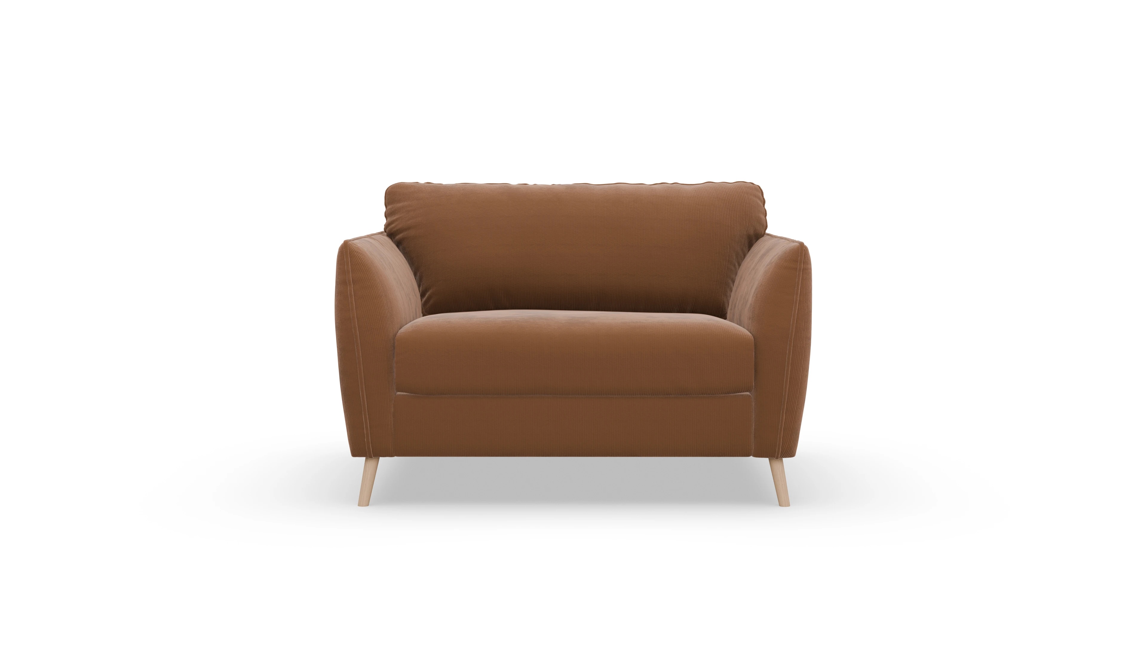 Ansicht des Produktes Eriksen Sessel in Cord orange