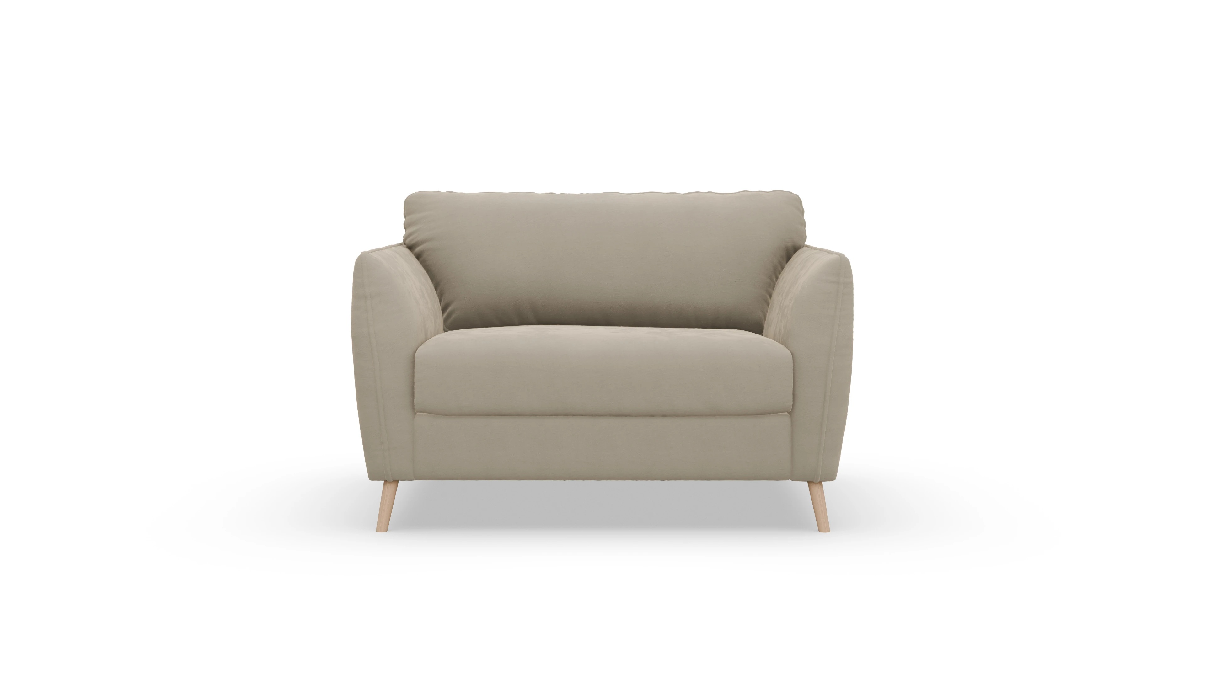 Ansicht des Produktes Eriksen Sessel in Samt beige