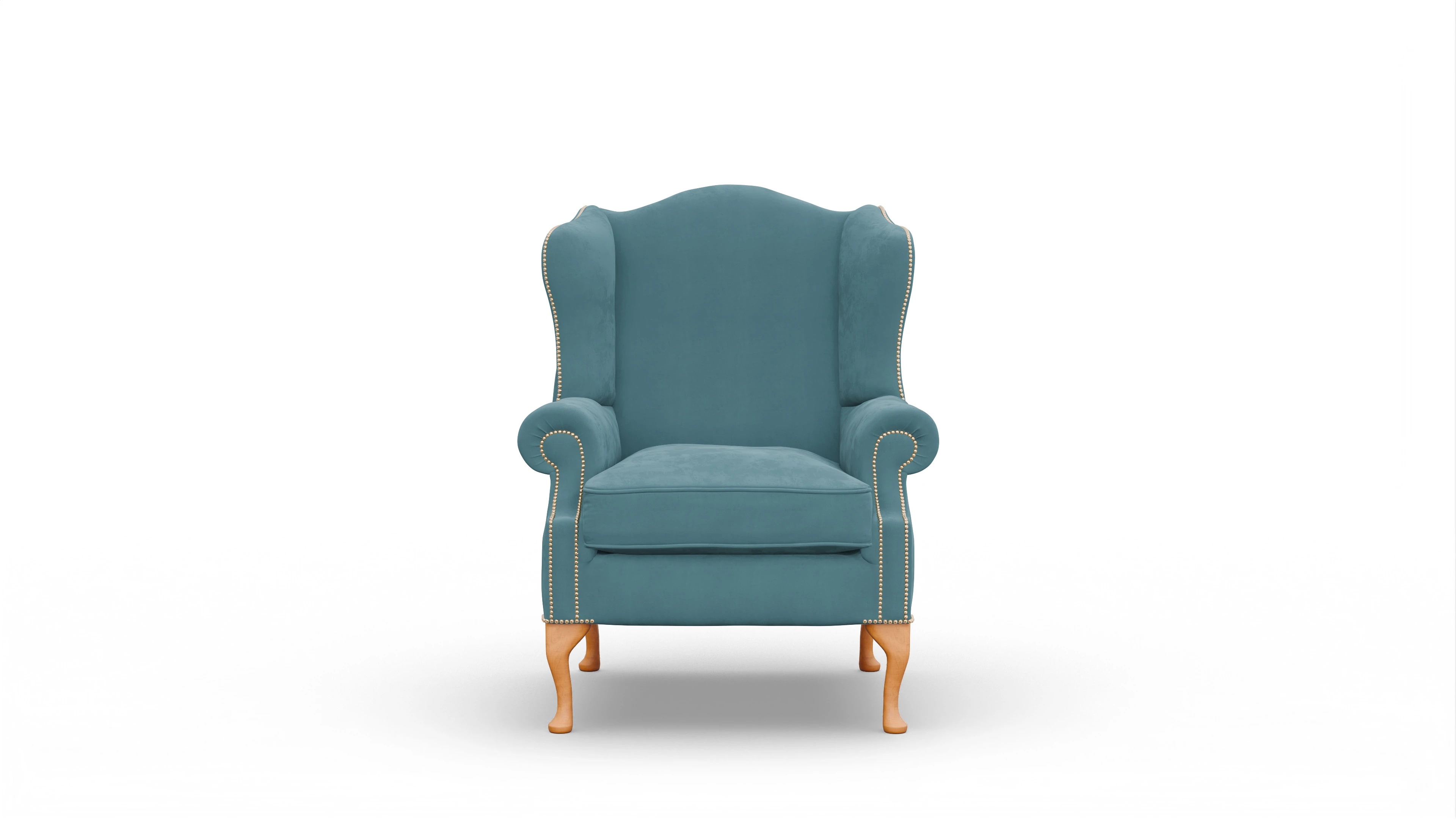 Ansicht des Produktes Heywood Sessel in Samt blau