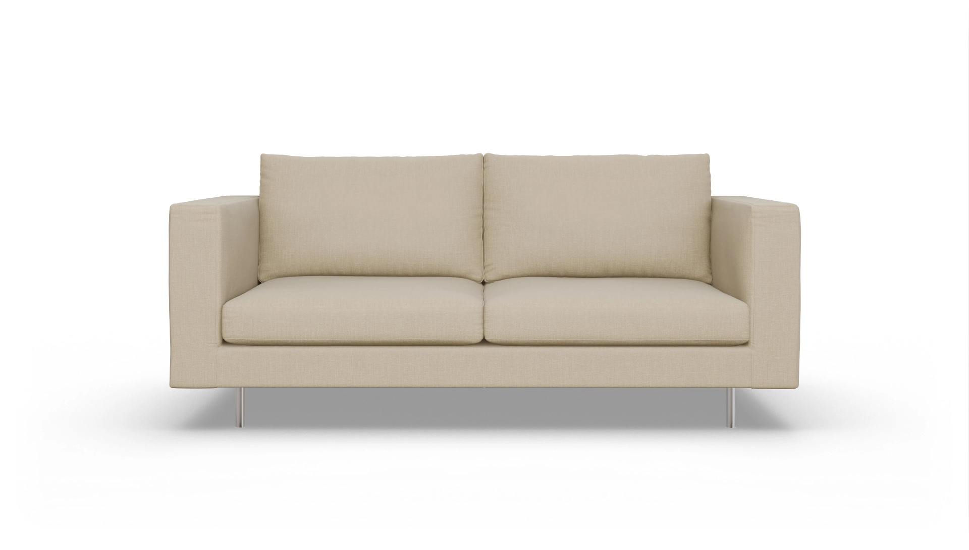 Design-Sofa Silea Ansicht des Produktes Silea 3-Sitzer in Stoff beige