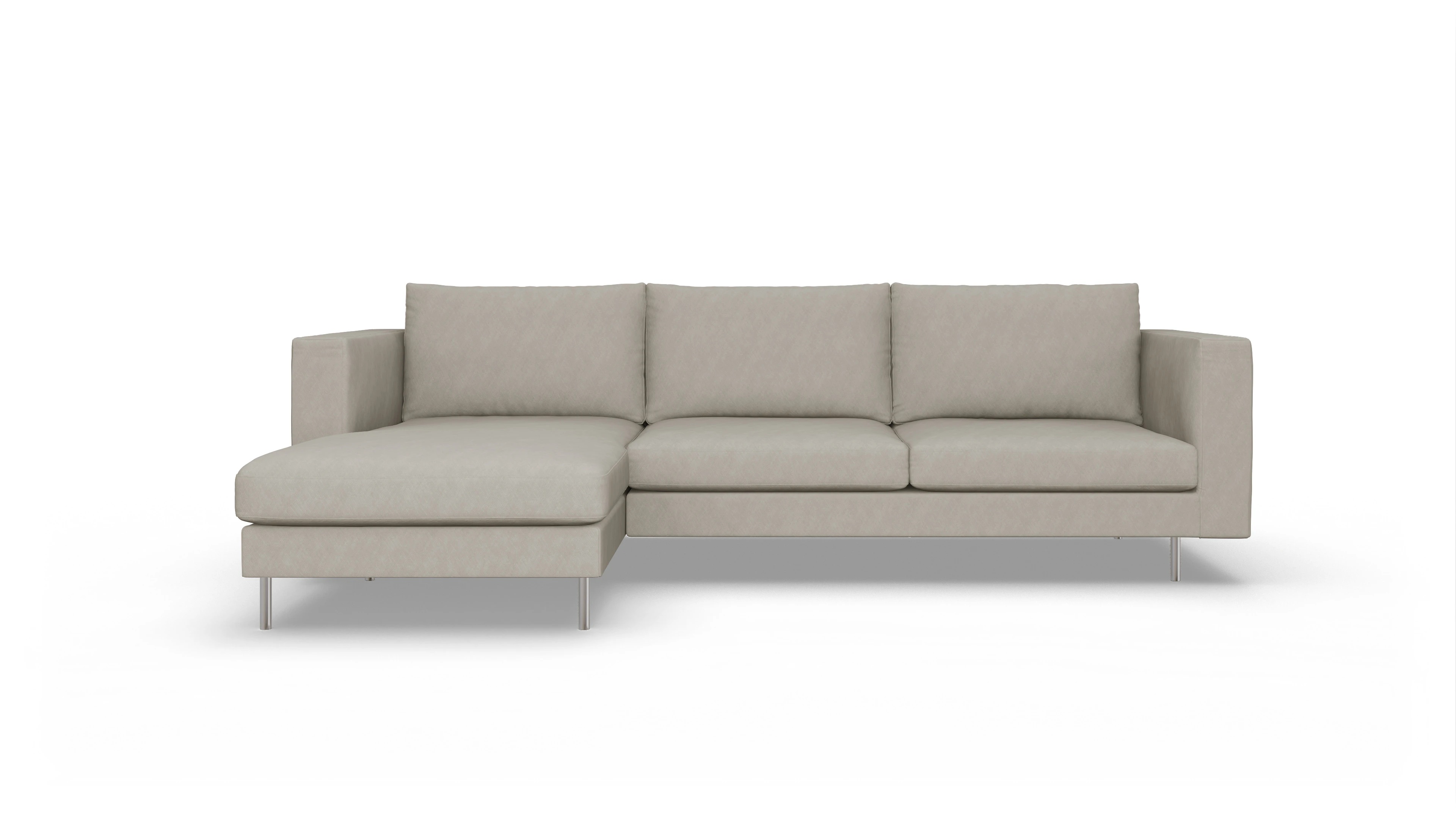 Ansicht des Produktes Silea Sofa mit Rec links in Stoff beige