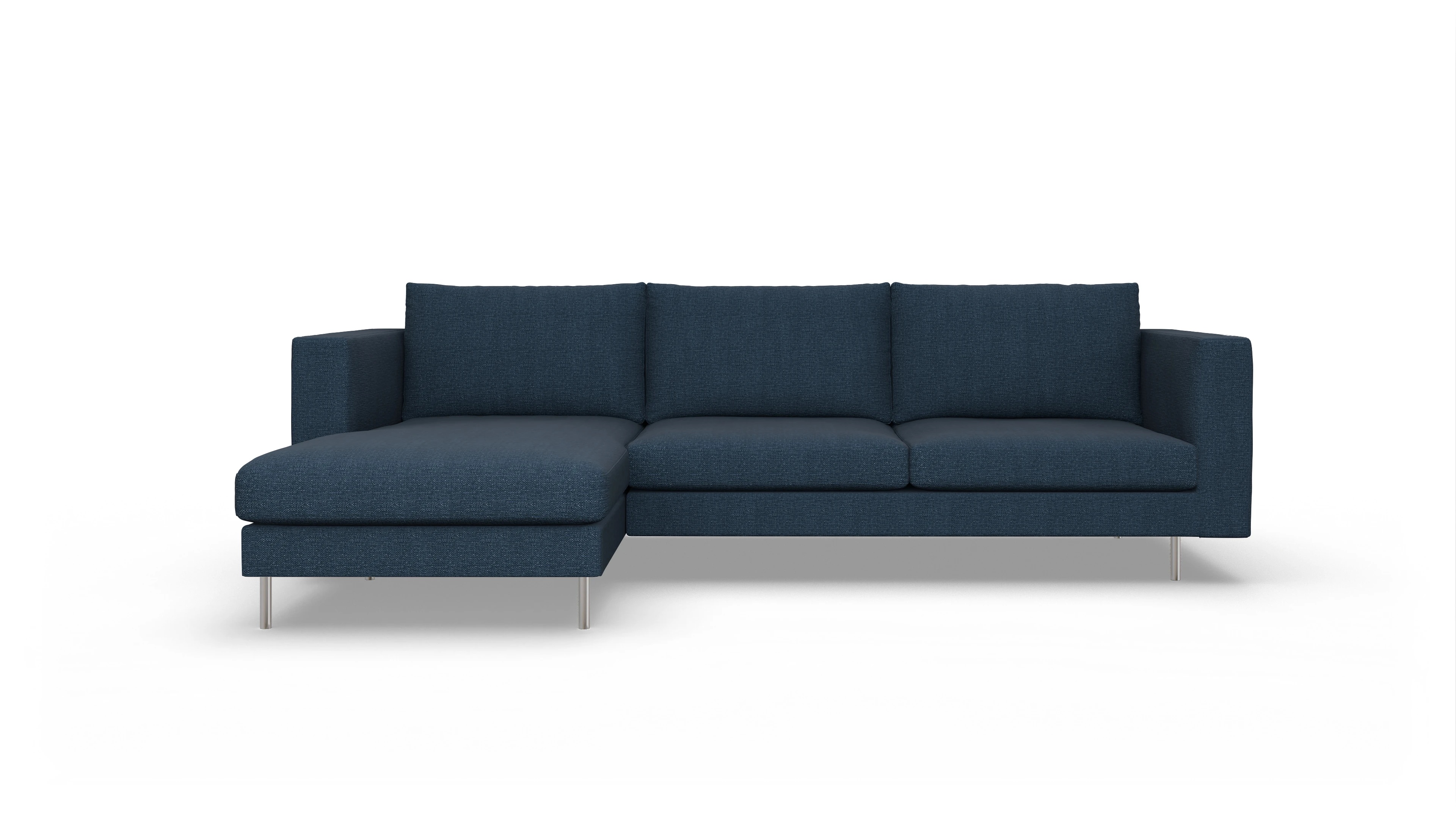 Ansicht des Produktes Silea Sofa mit Rec links in Stoff blau