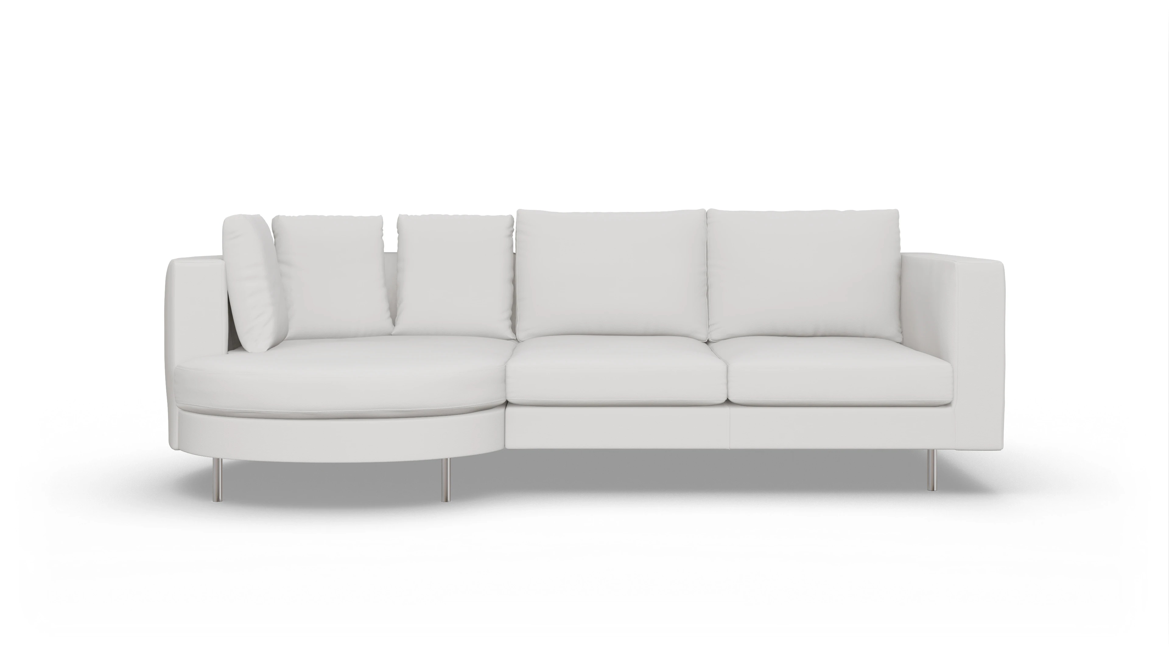 Design-Sofa Silea in Leder