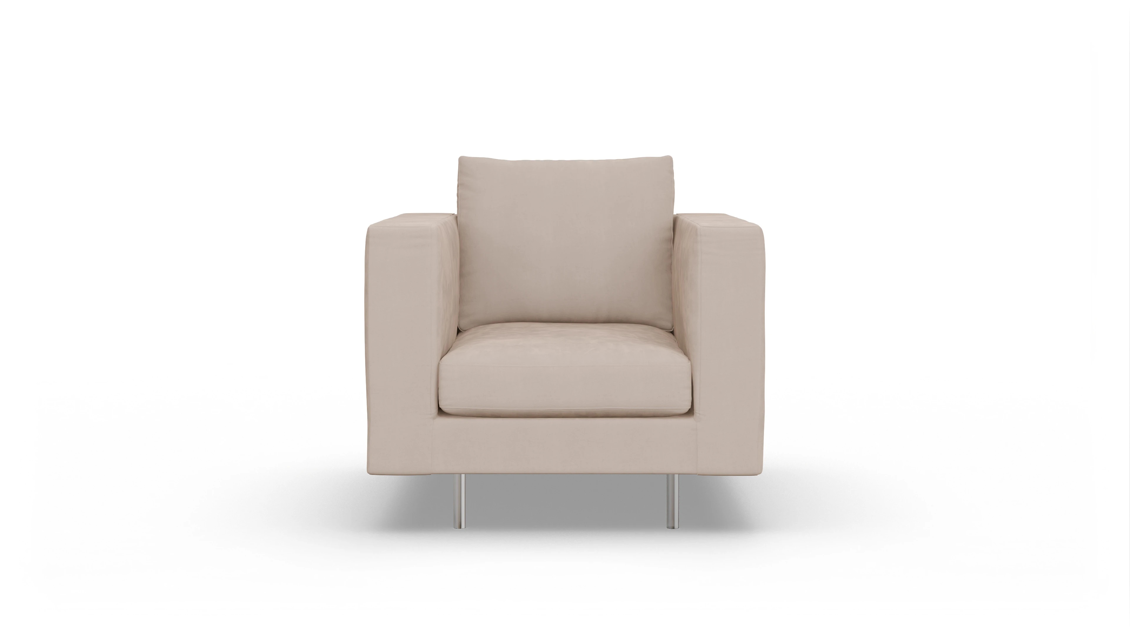 Ansicht des Produktes Silea Sessel in Samt beige