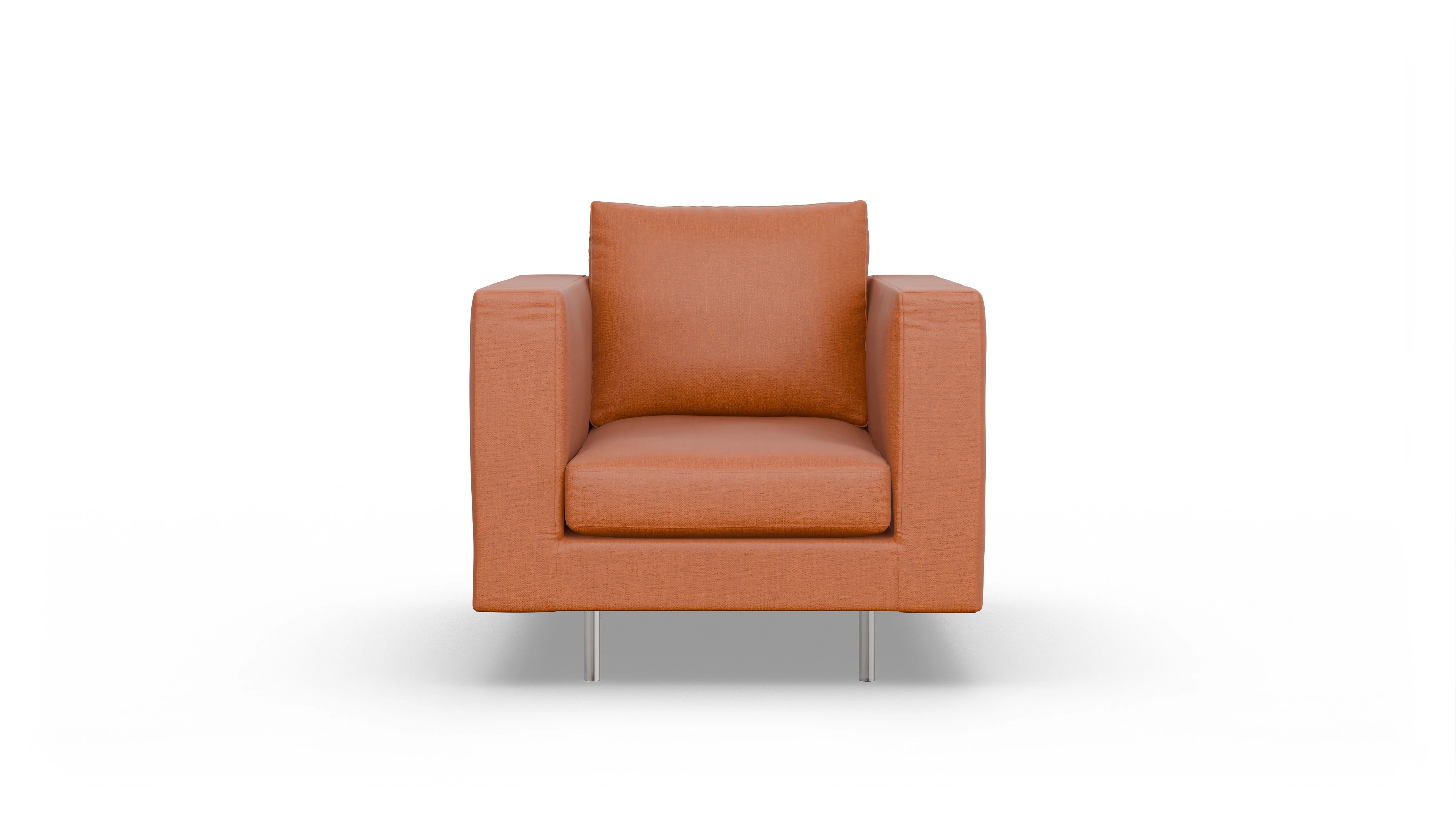 Ansicht des Produktes Silea Sessel in Stoff orange