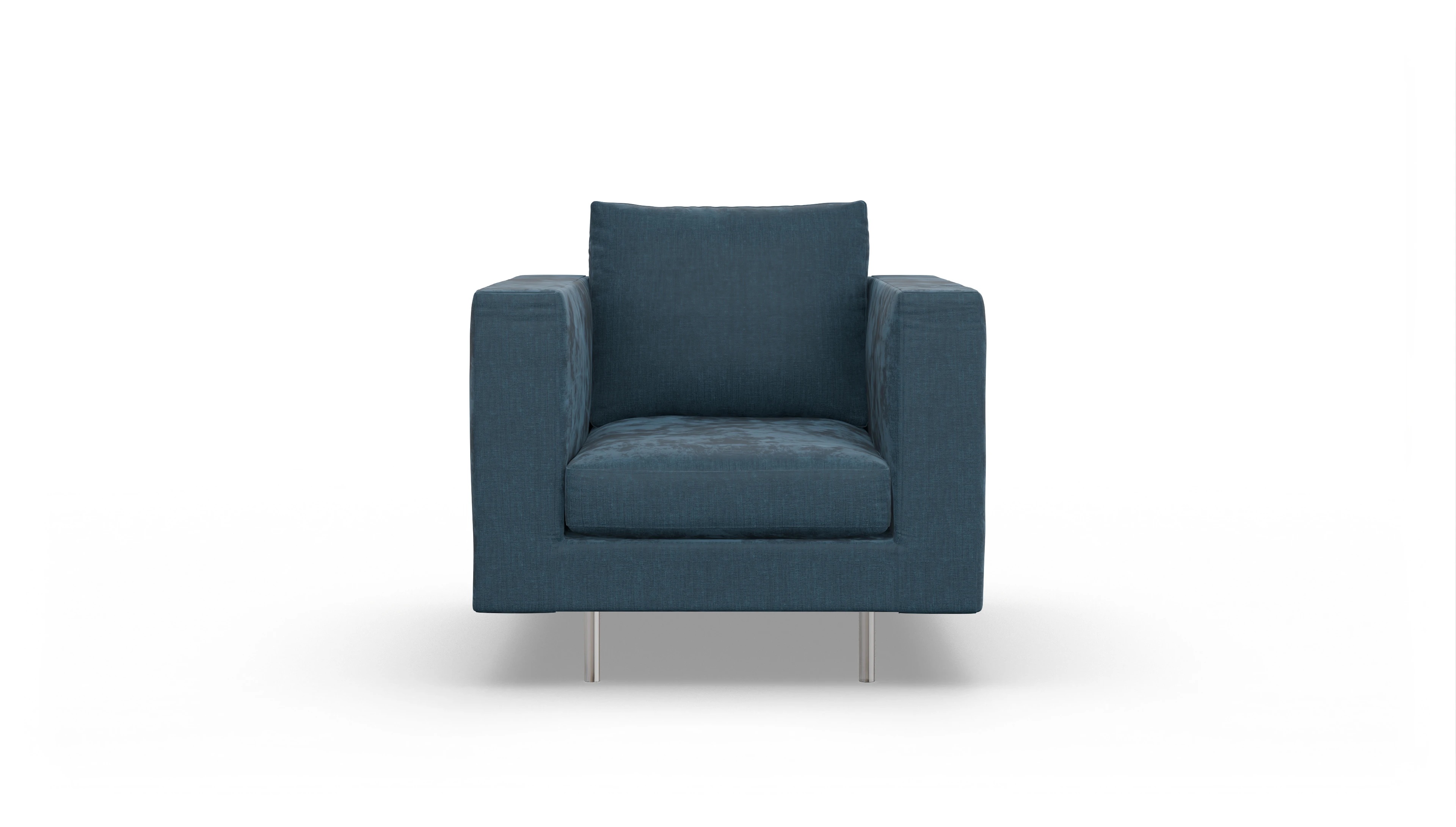 Ansicht des Produktes Silea Sessel in Stoff blau