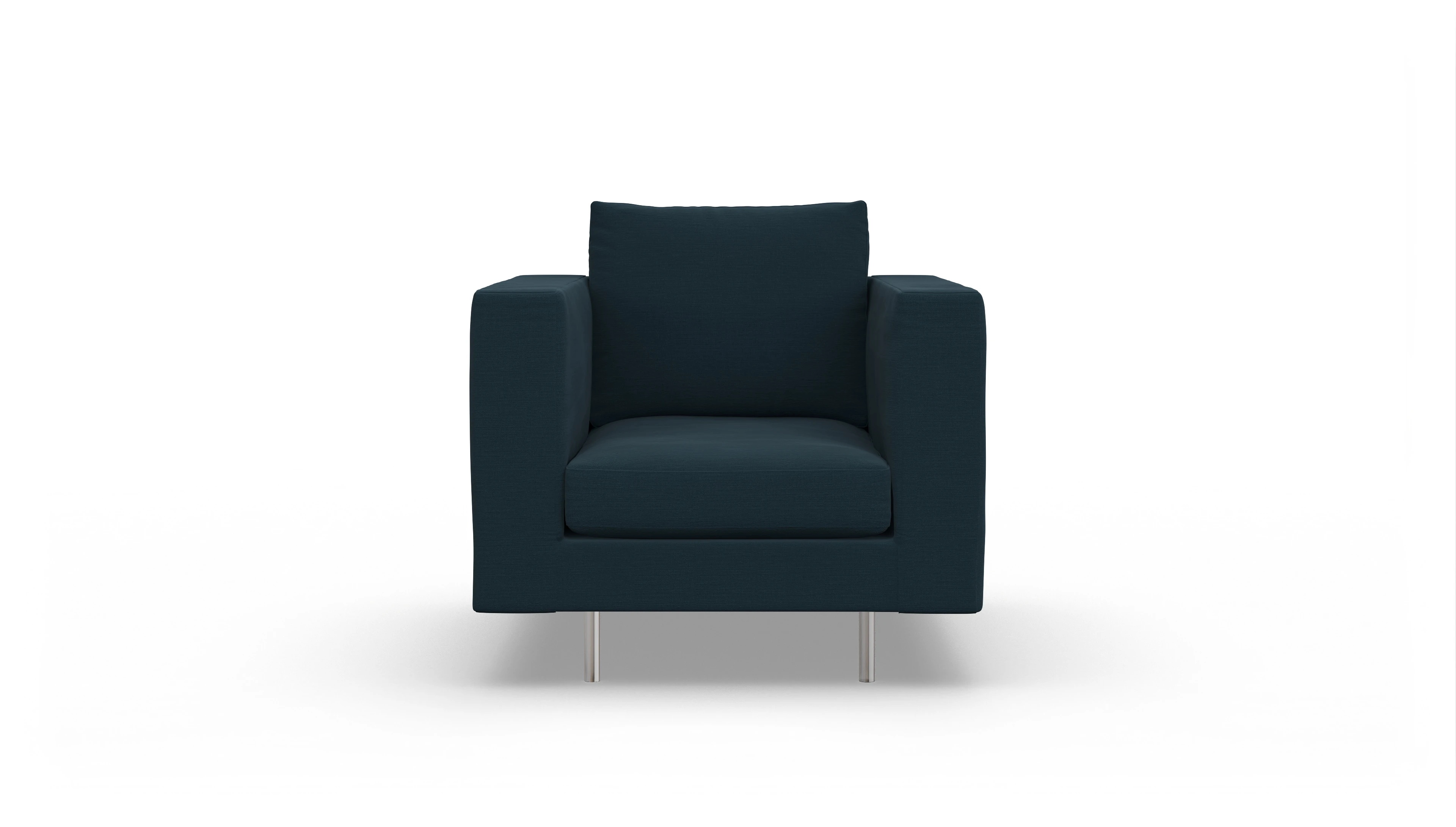 Ansicht des Produktes Silea Sessel in Stoff blau