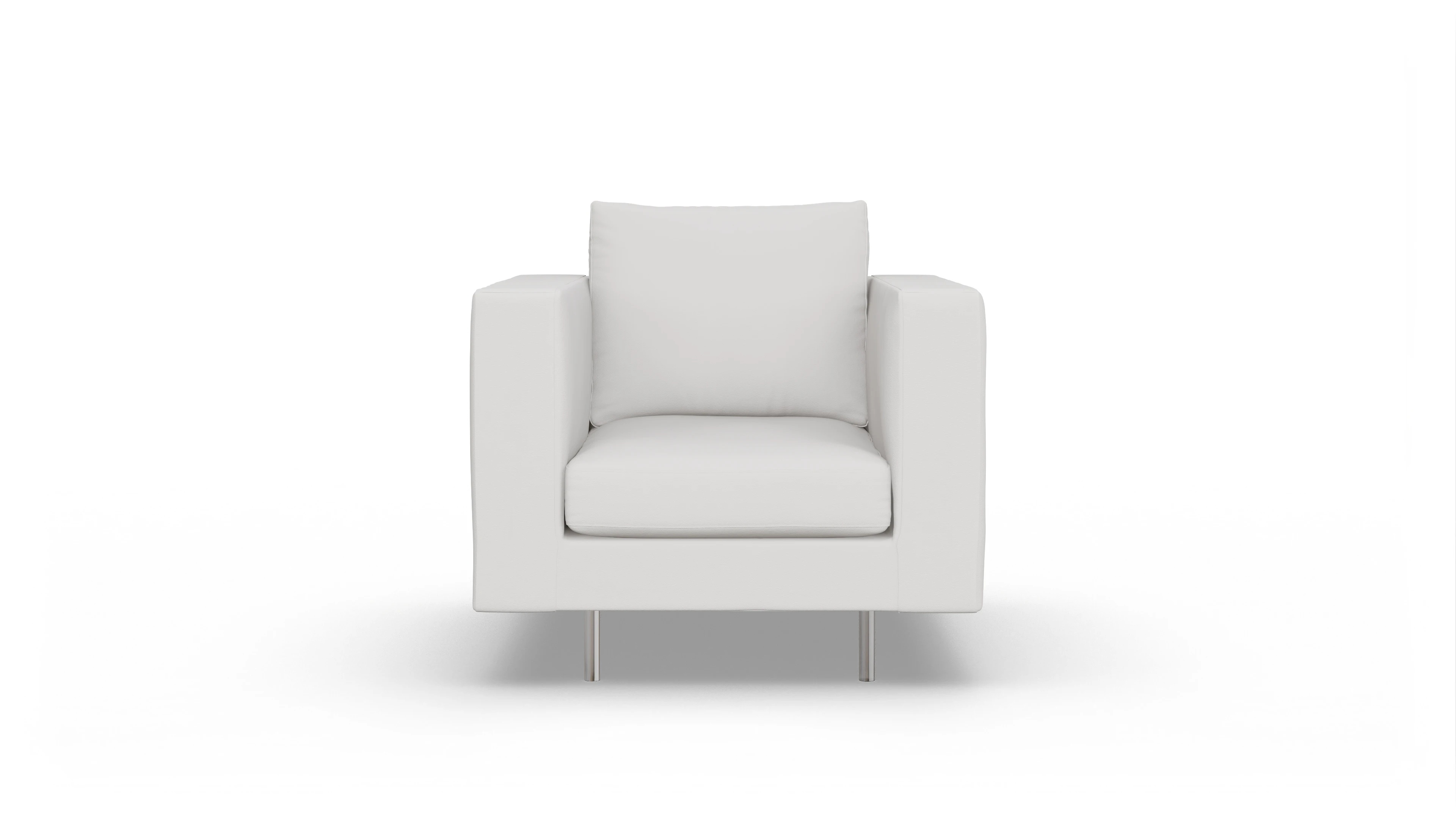Design-Sessel Silea in Leder