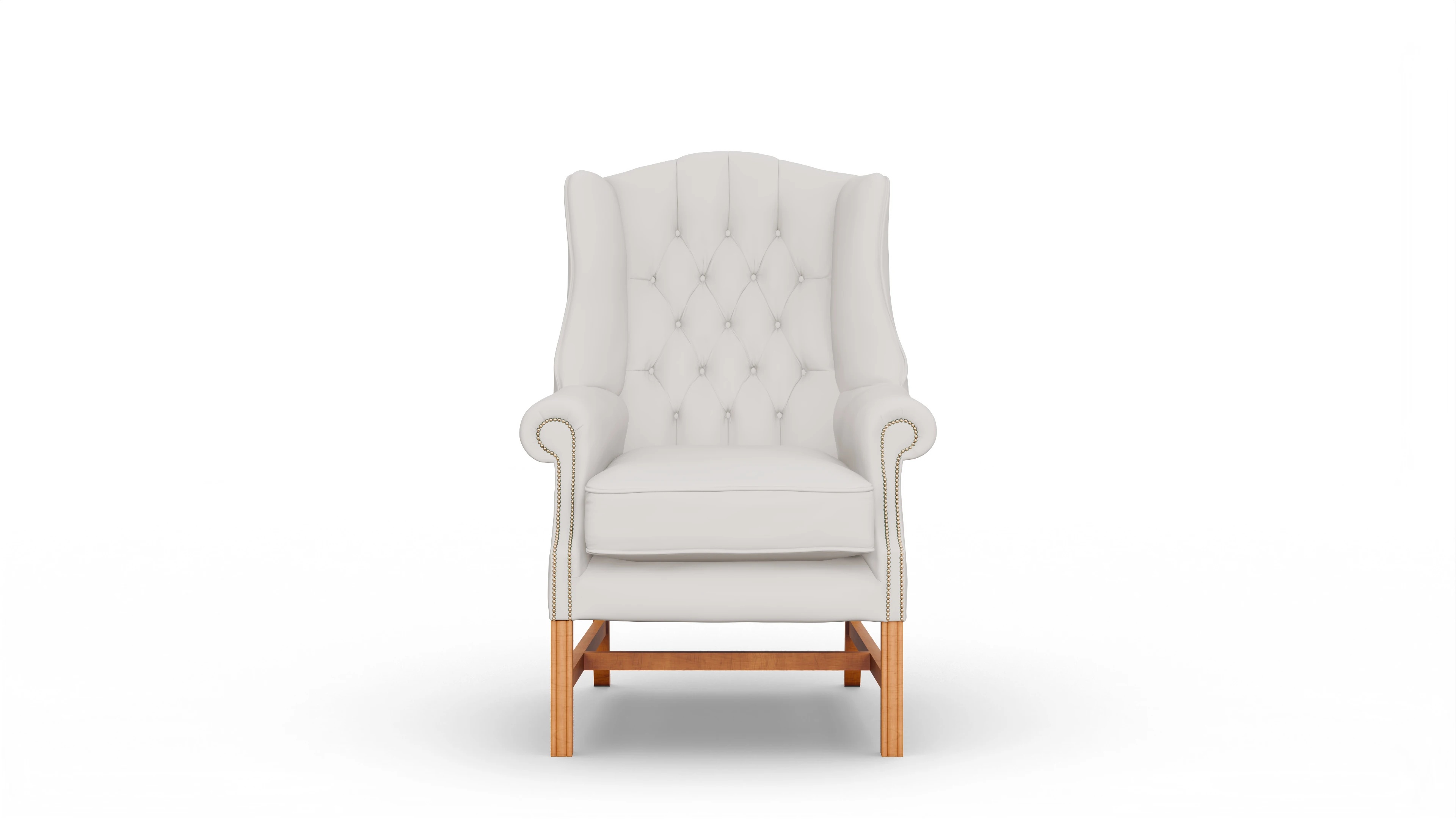 Ansicht des Produktes Sherlock Sessel in Leder weiß