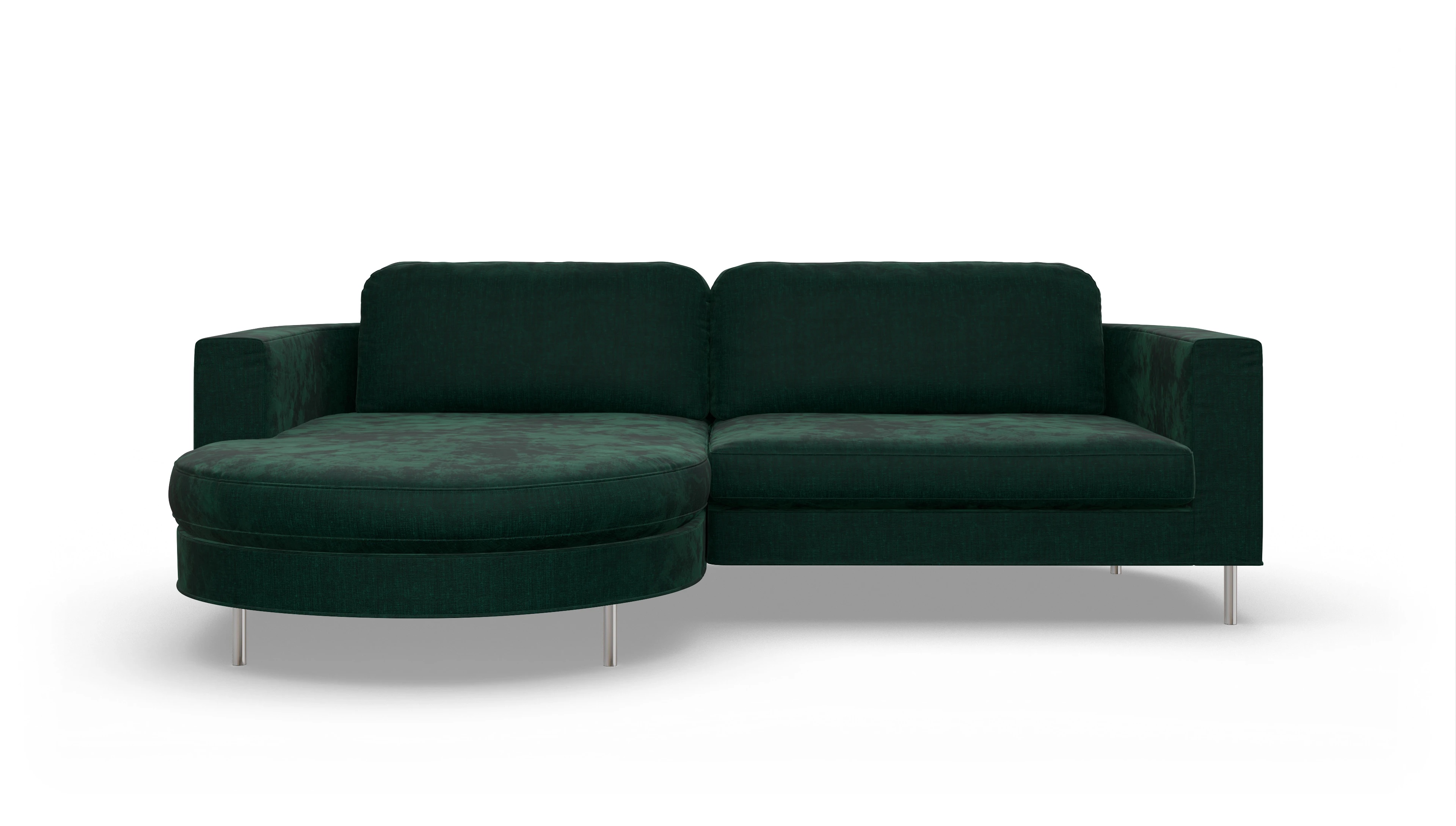 Ansicht des Produktes Girando Sofa mit Rec links in Stoff blau