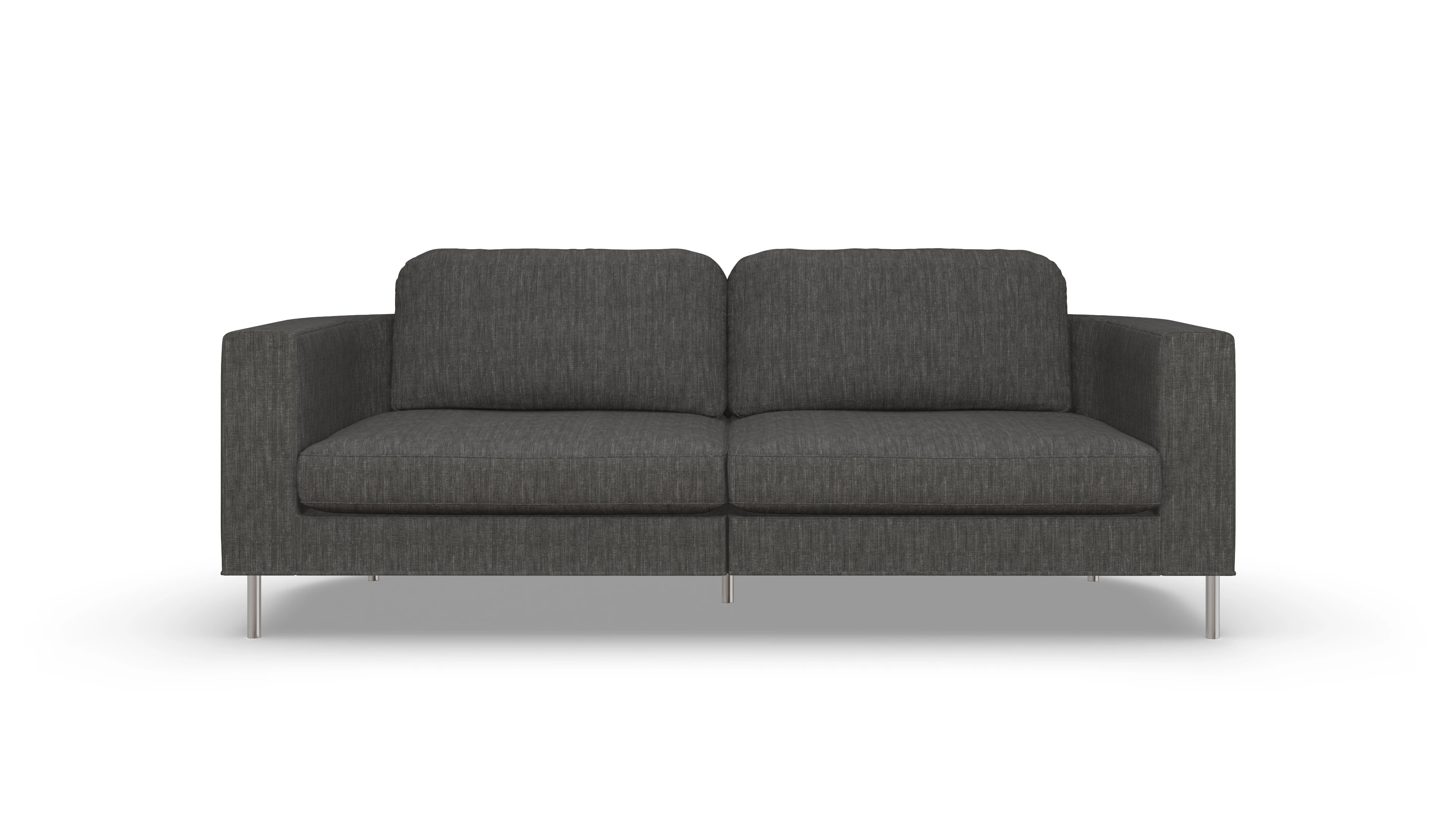 Designer-Stoffsofa Girando Ansicht des Produktes Girando 3-Sitzer in Stoff grau