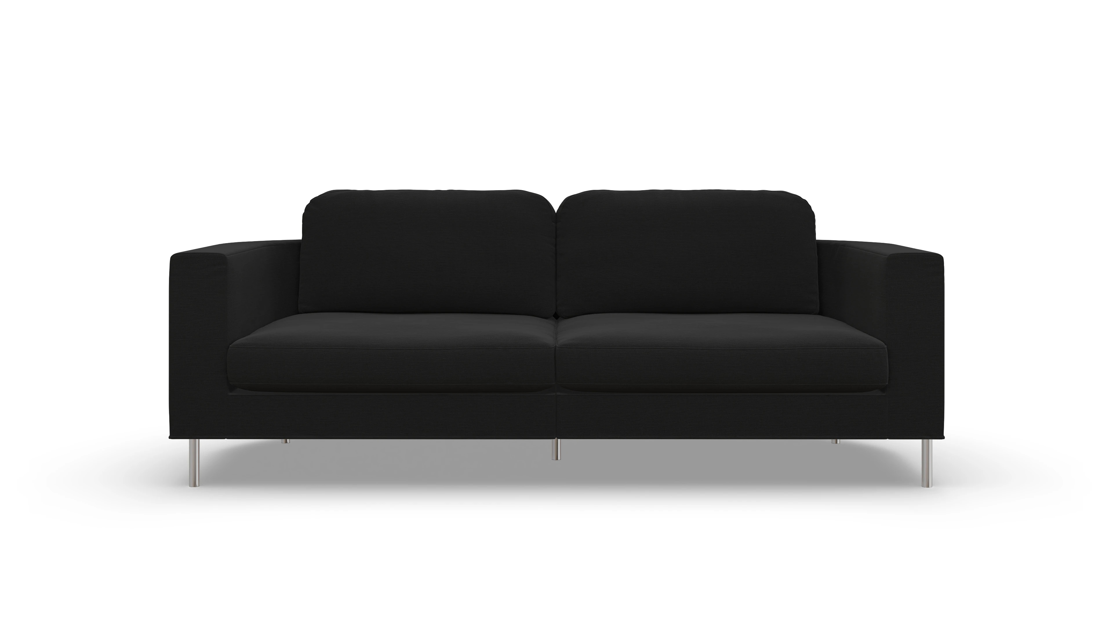 Designer-Stoffsofa Girando Ansicht des Produktes Girando 3-Sitzer in Stoff schwarz