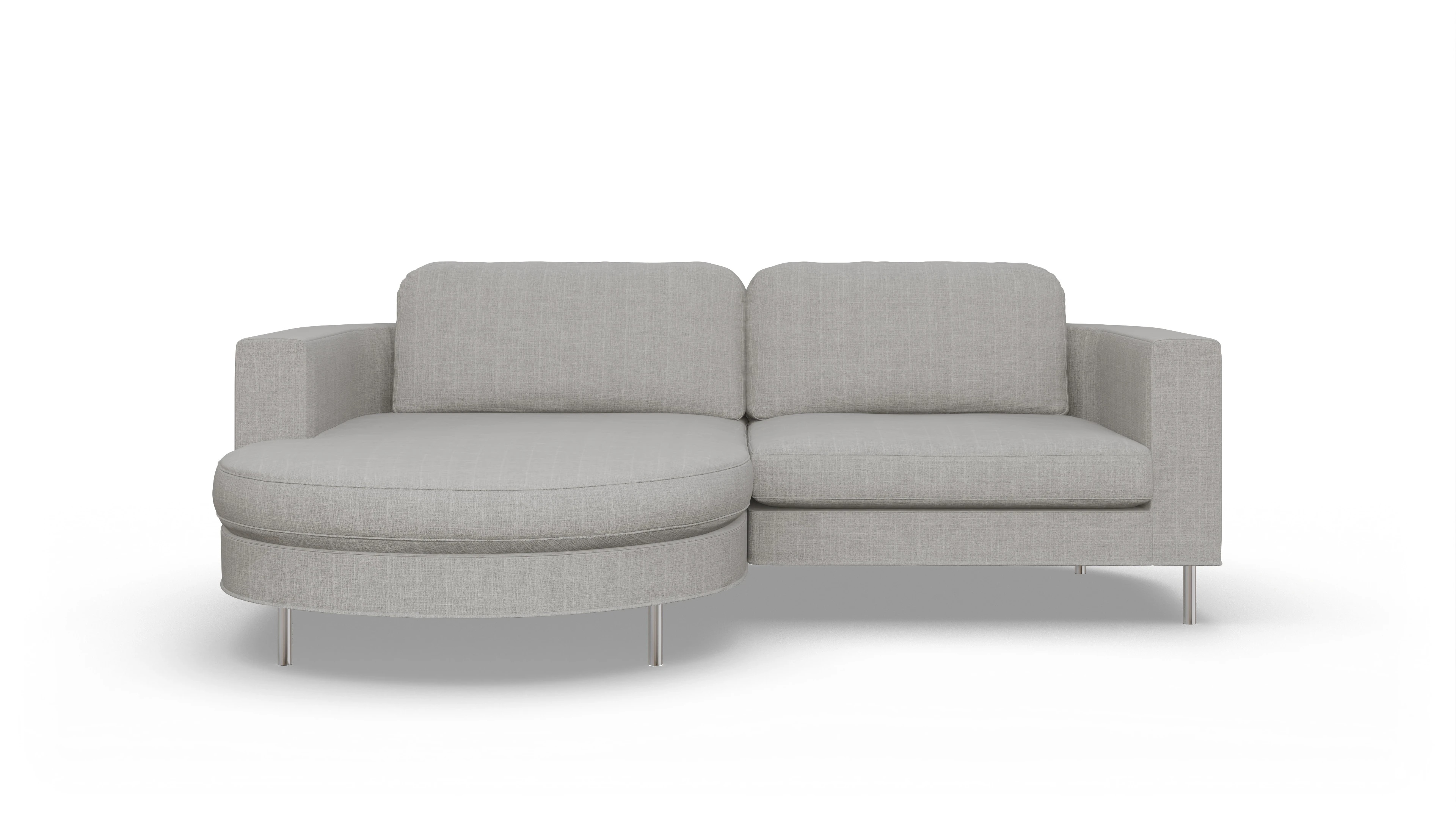 Ansicht des Produktes Girando Sofa mit Rec links in Stoff beige