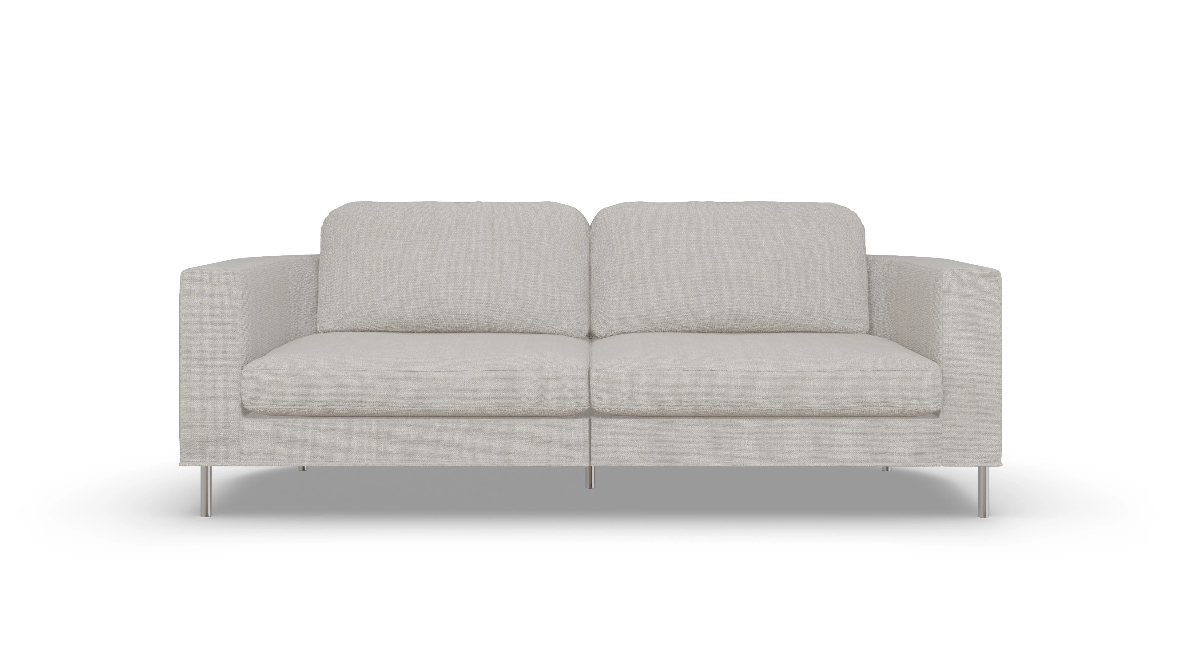 Ansicht des Produktes Girando 3-Sitzer in Stoff weiß