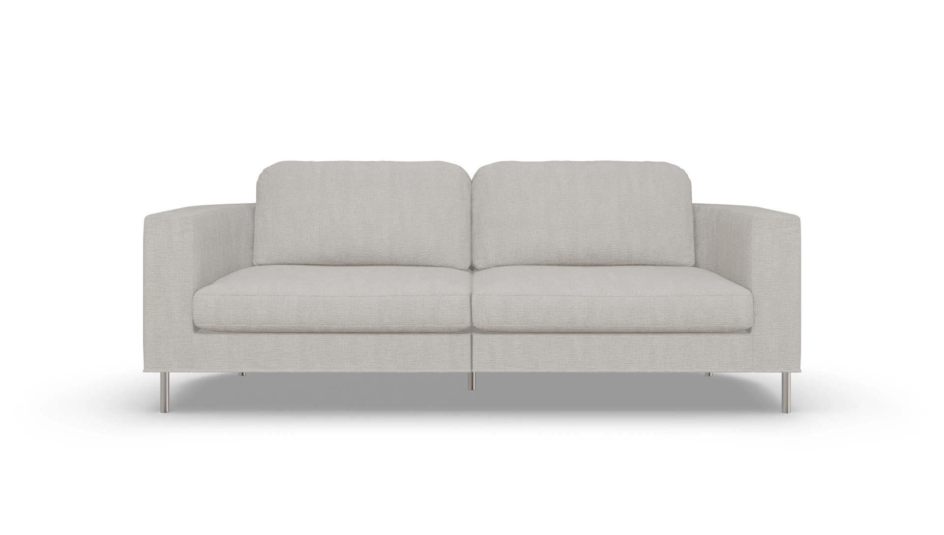Designer-Stoffsofa Girando Ansicht des Produktes Girando 3-Sitzer in Stoff weiß