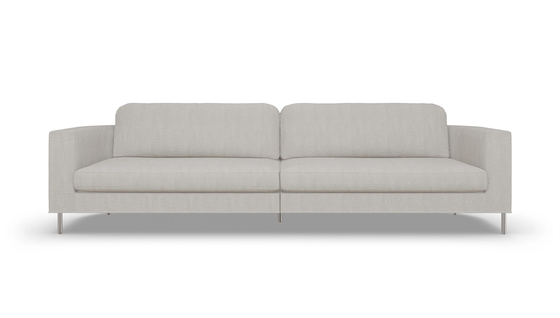 Designer-Stoffsofa Girando Ansicht des Produktes Girando 4-Sitzer in Stoff weiß