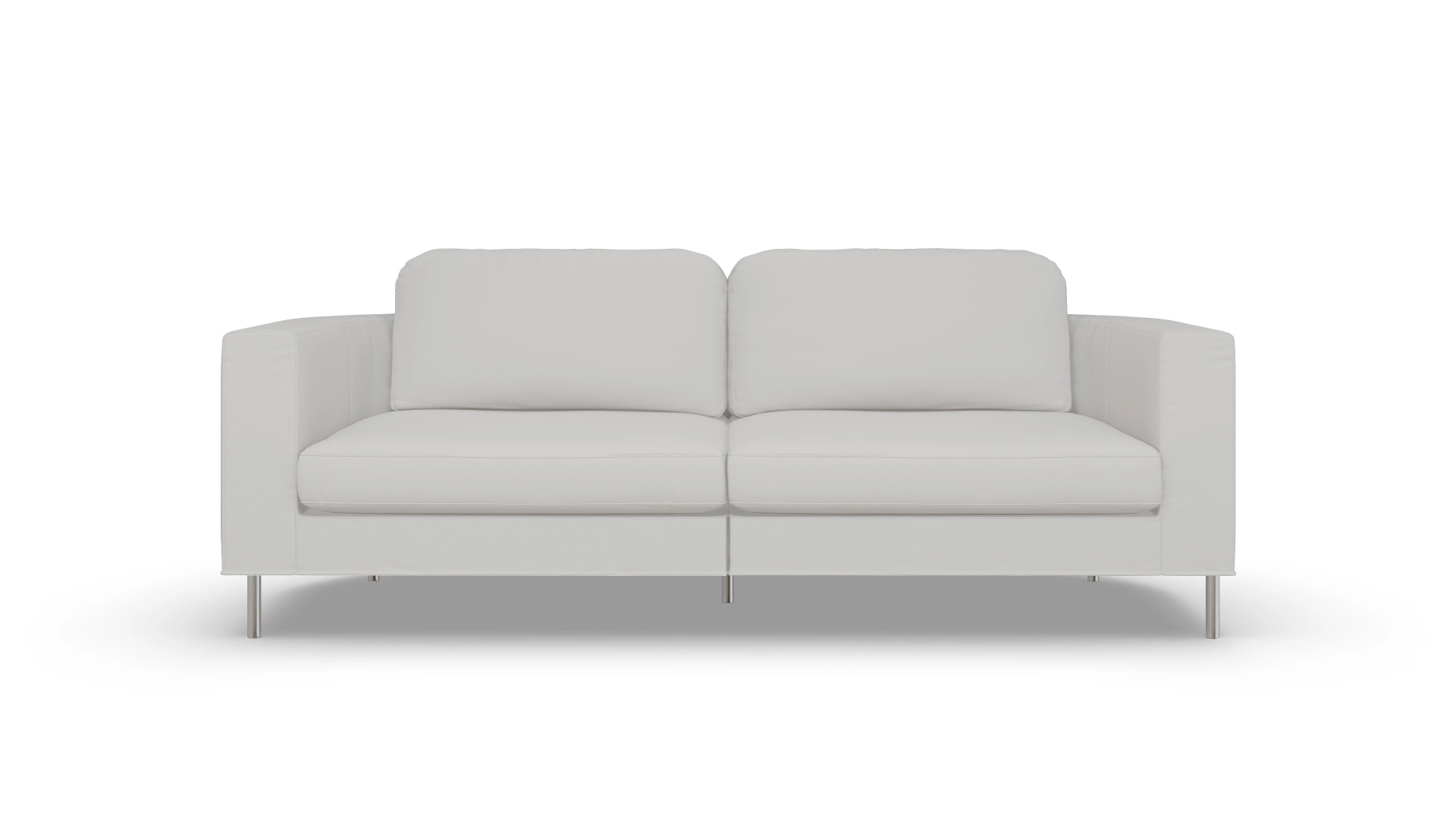 Designer-Ledersofa Girando Ansicht des Produktes Girando 3-Sitzer in Leder weiß