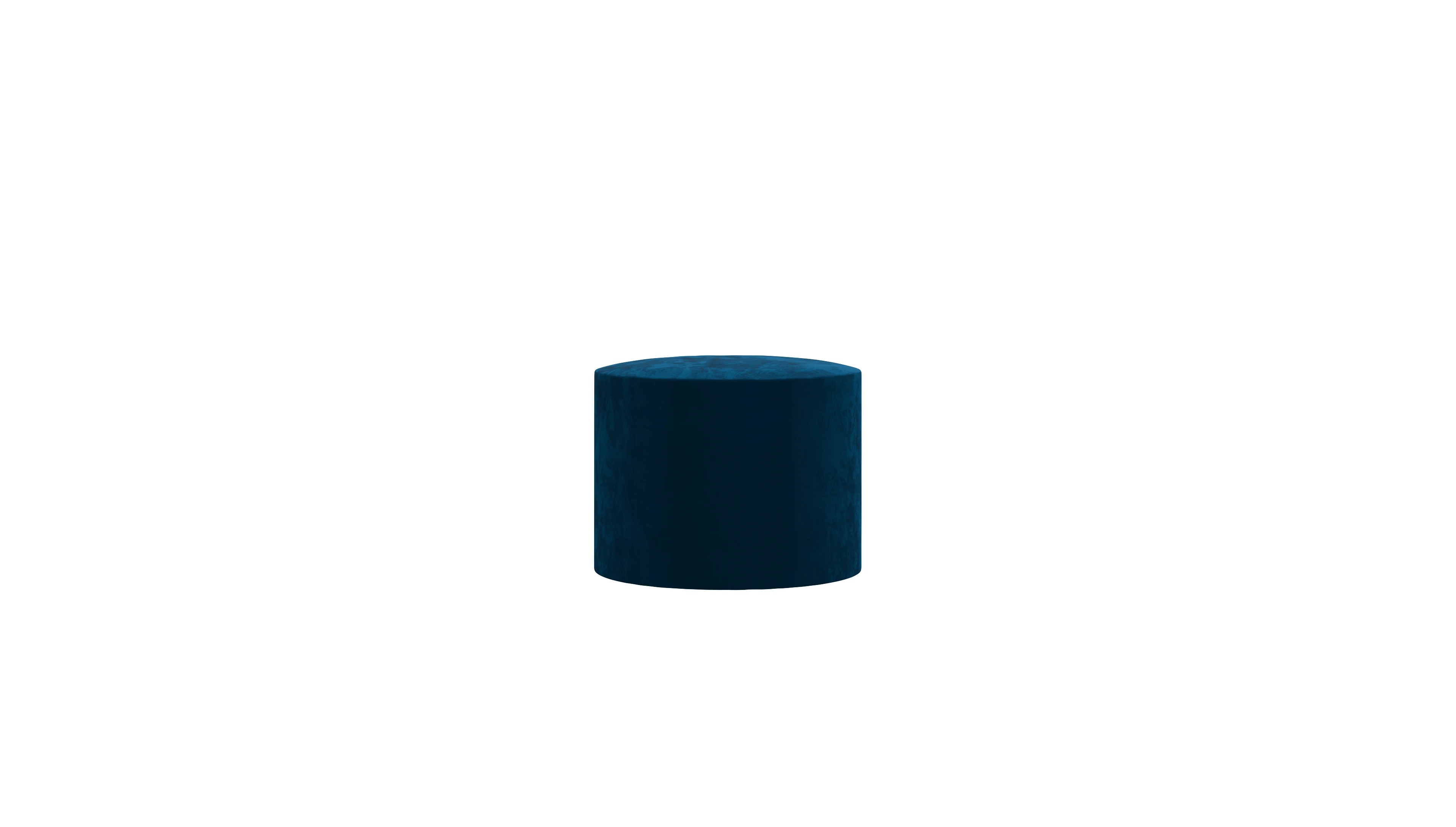Ansicht des Produktes Girando Hocker in Samt blau