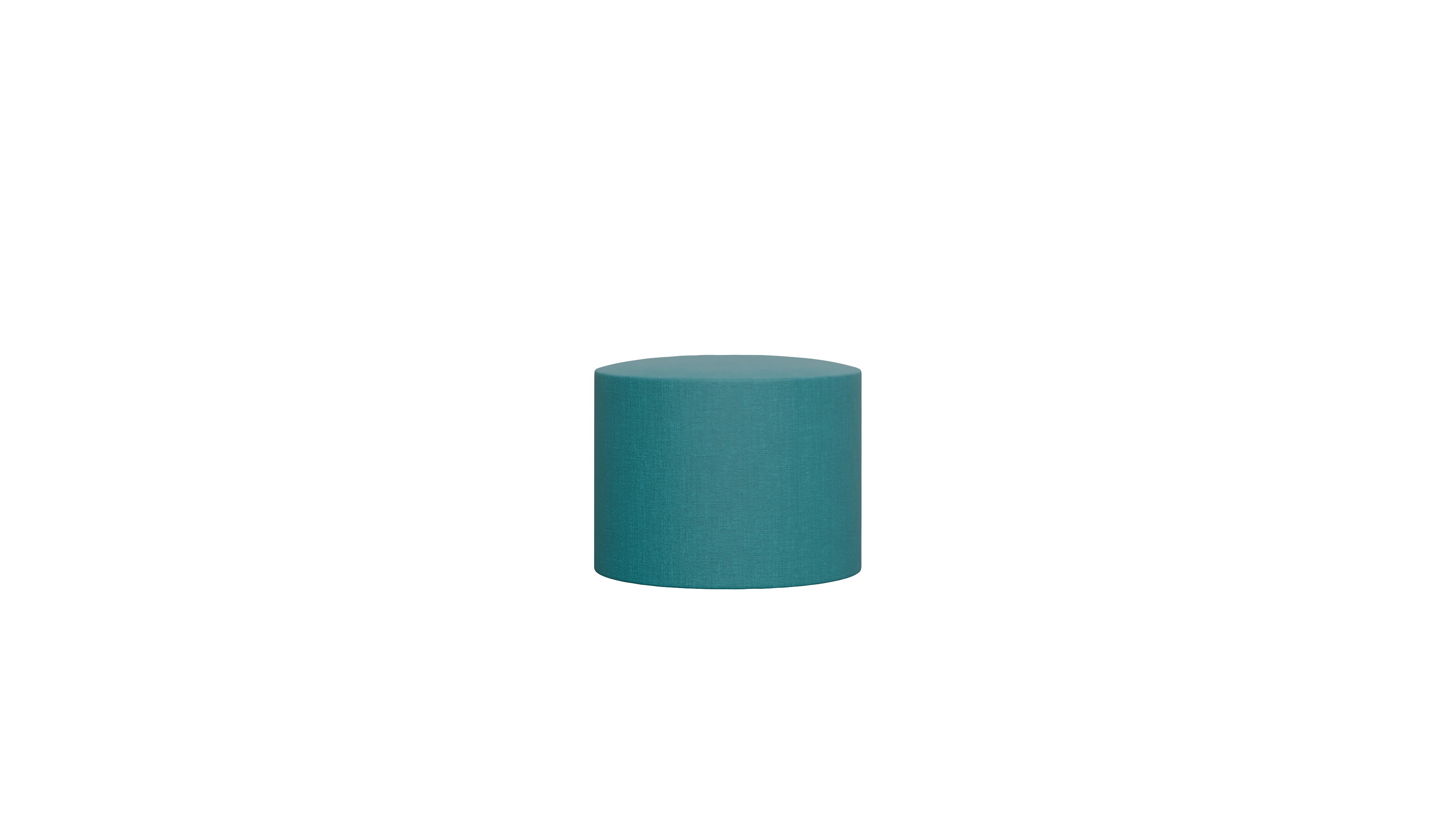 Ansicht des Produktes Girando Hocker in Stoff blau