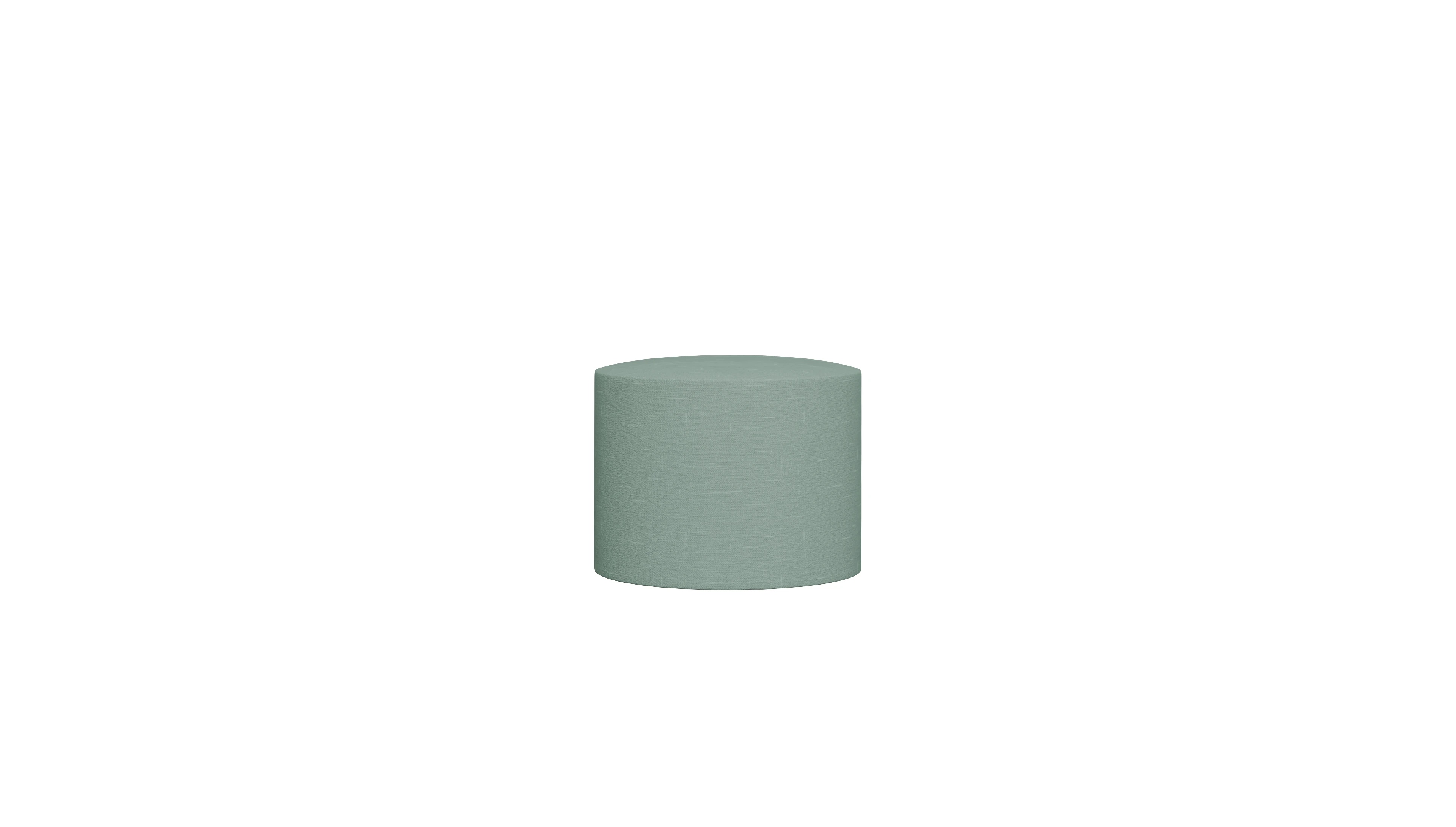 Ansicht des Produktes Girando Hocker in Stoff grün