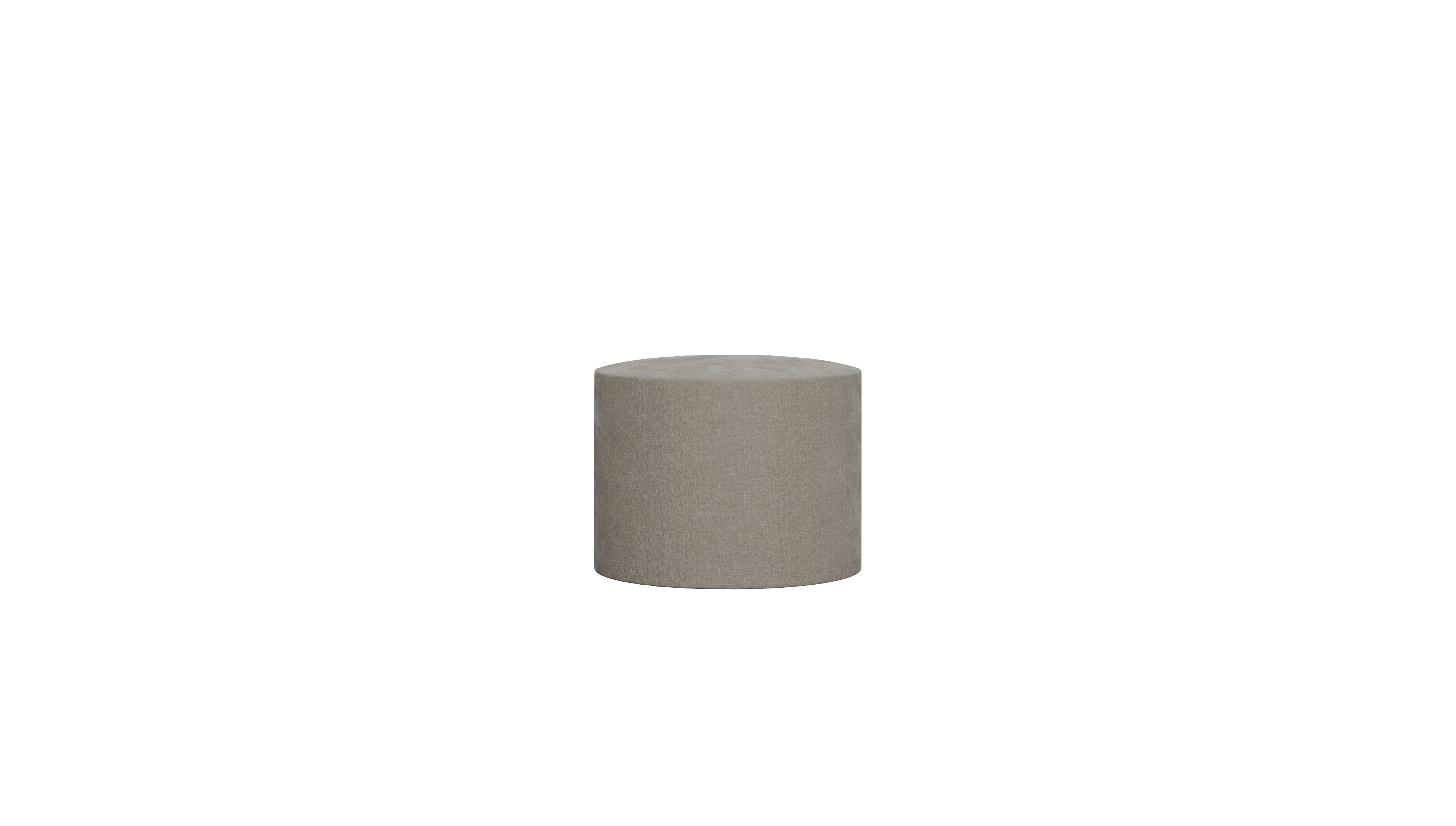 Ansicht des Produktes Girando Hocker in Stoff grau