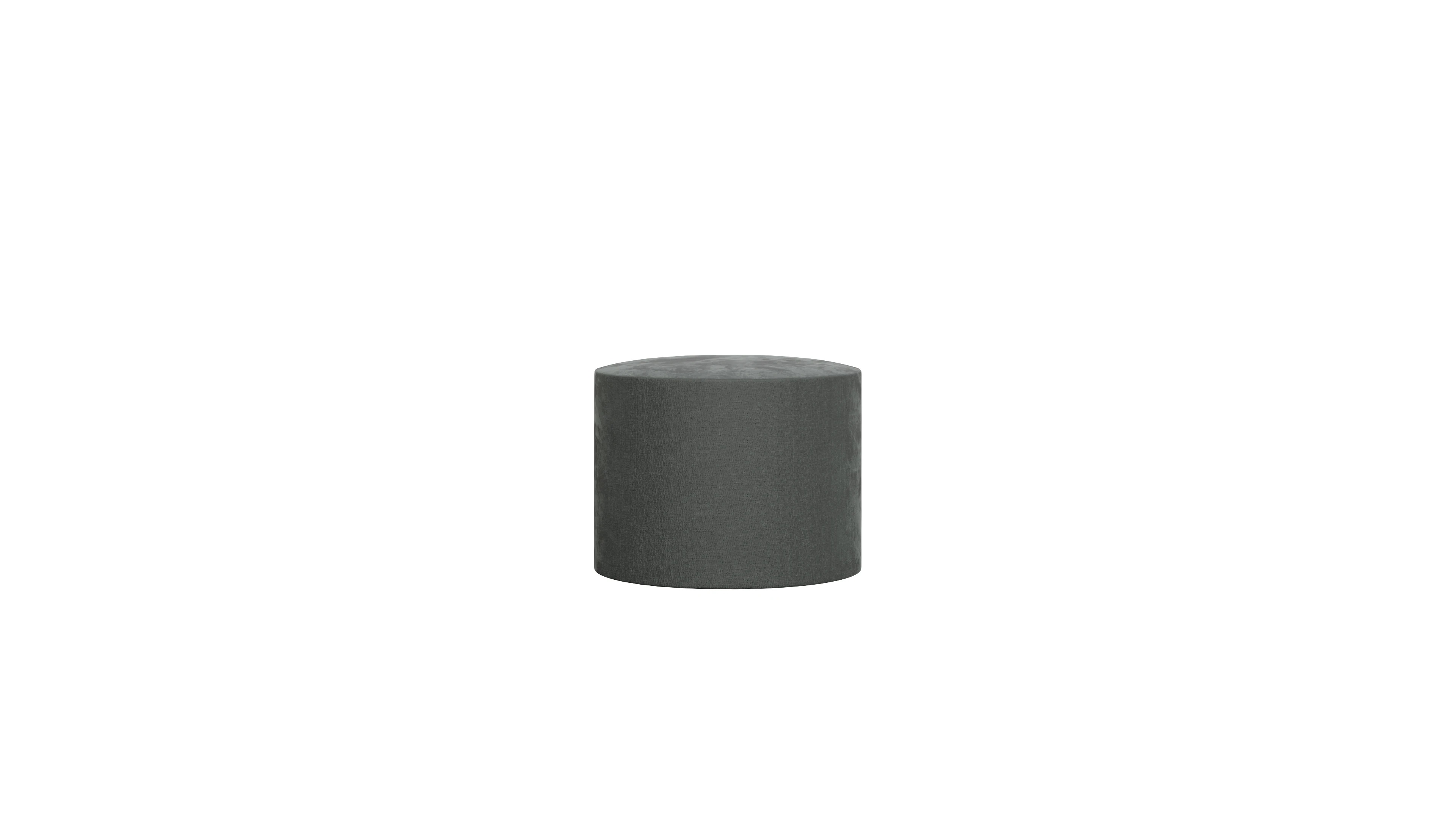 Ansicht des Produktes Girando Hocker in Stoff grau