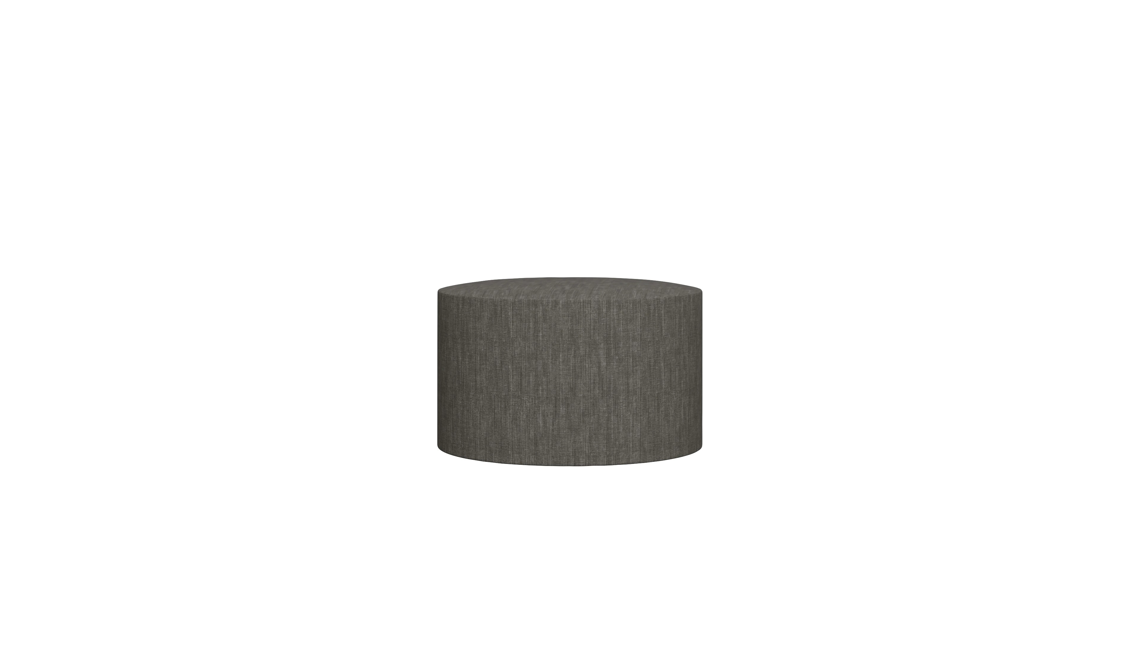 Ansicht des Produktes Girando Hocker in Stoff grau