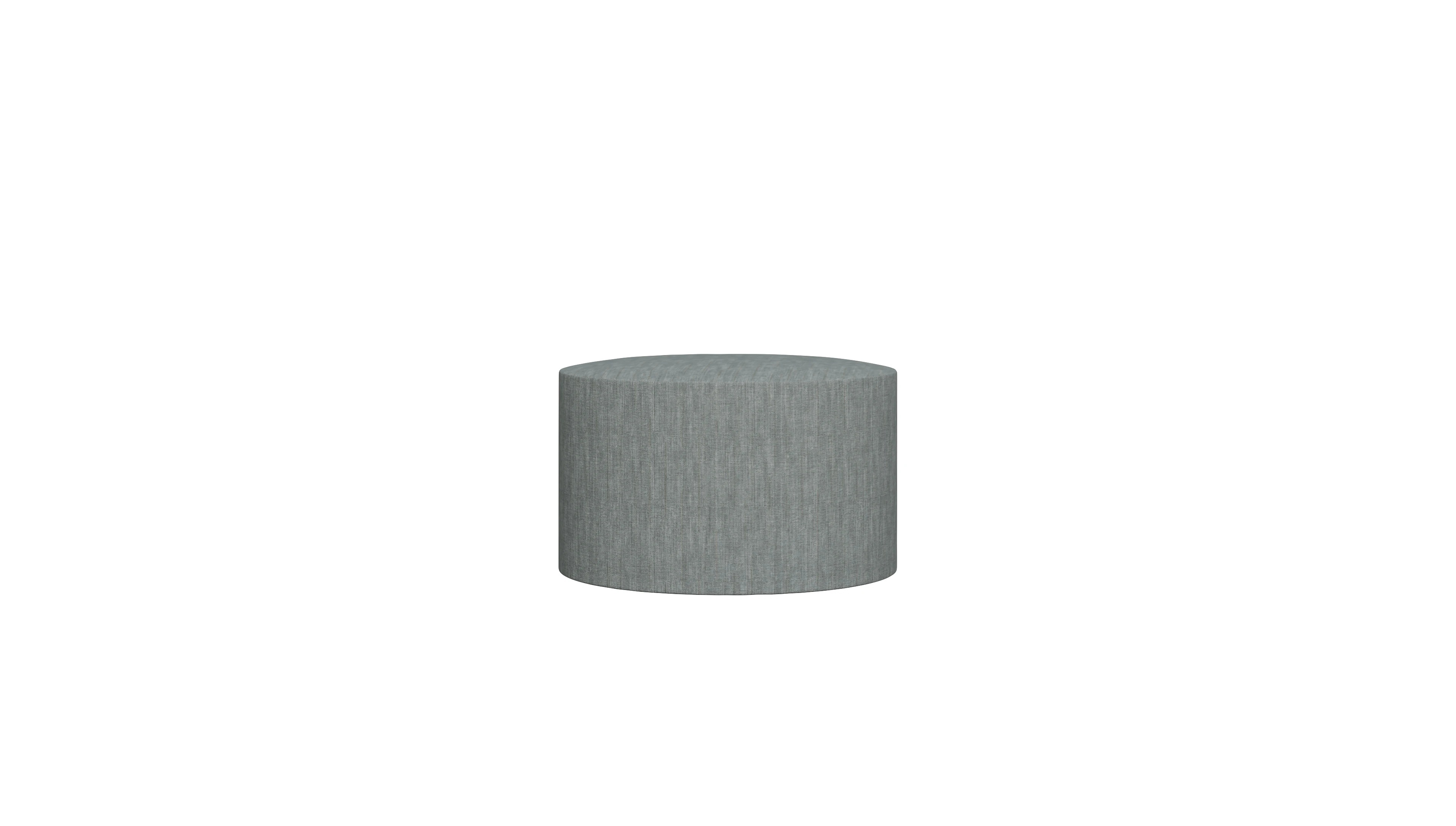 Ansicht des Produktes Girando Hocker in Stoff blau