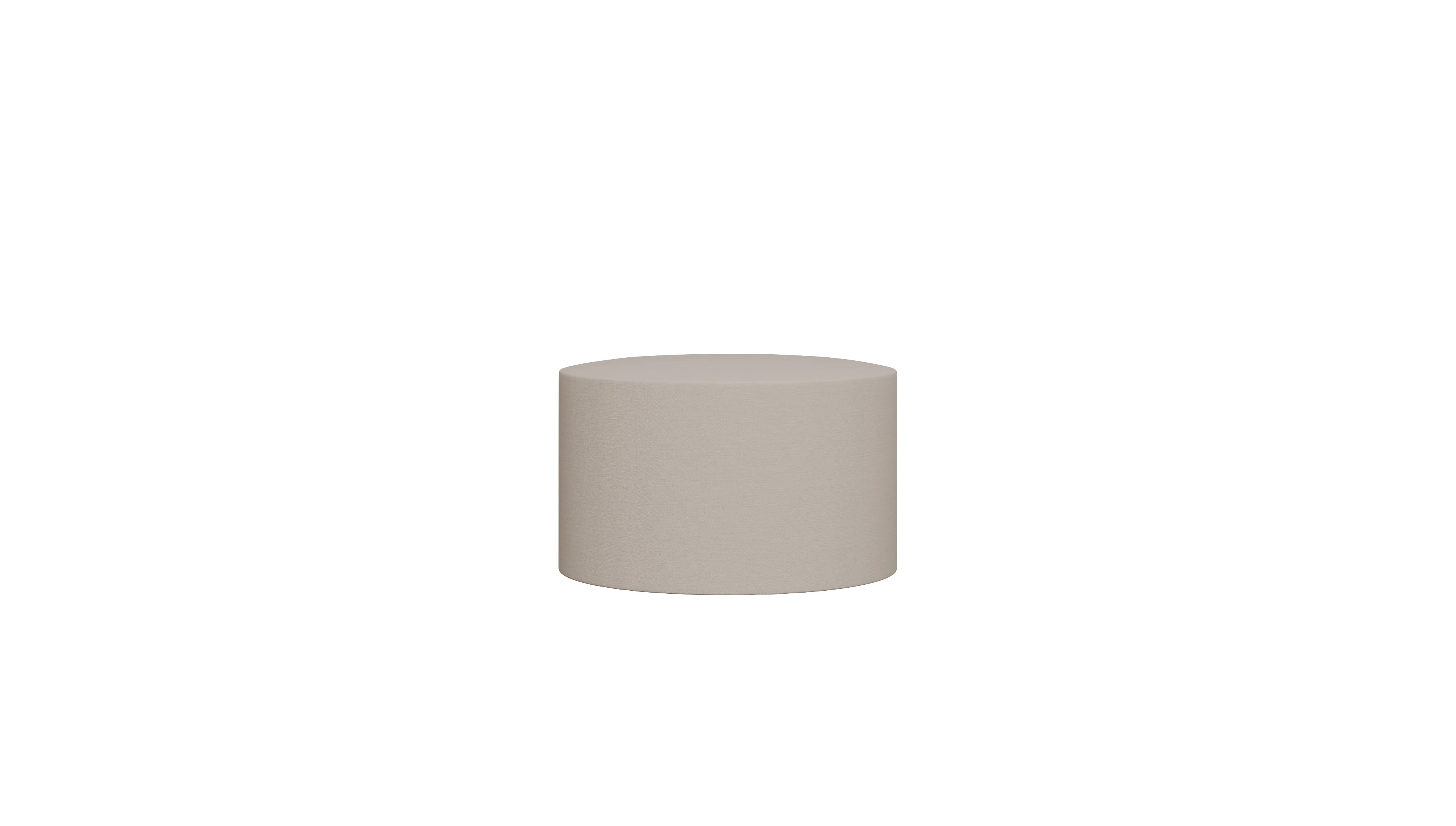 Ansicht des Produktes Girando Hocker in Stoff beige