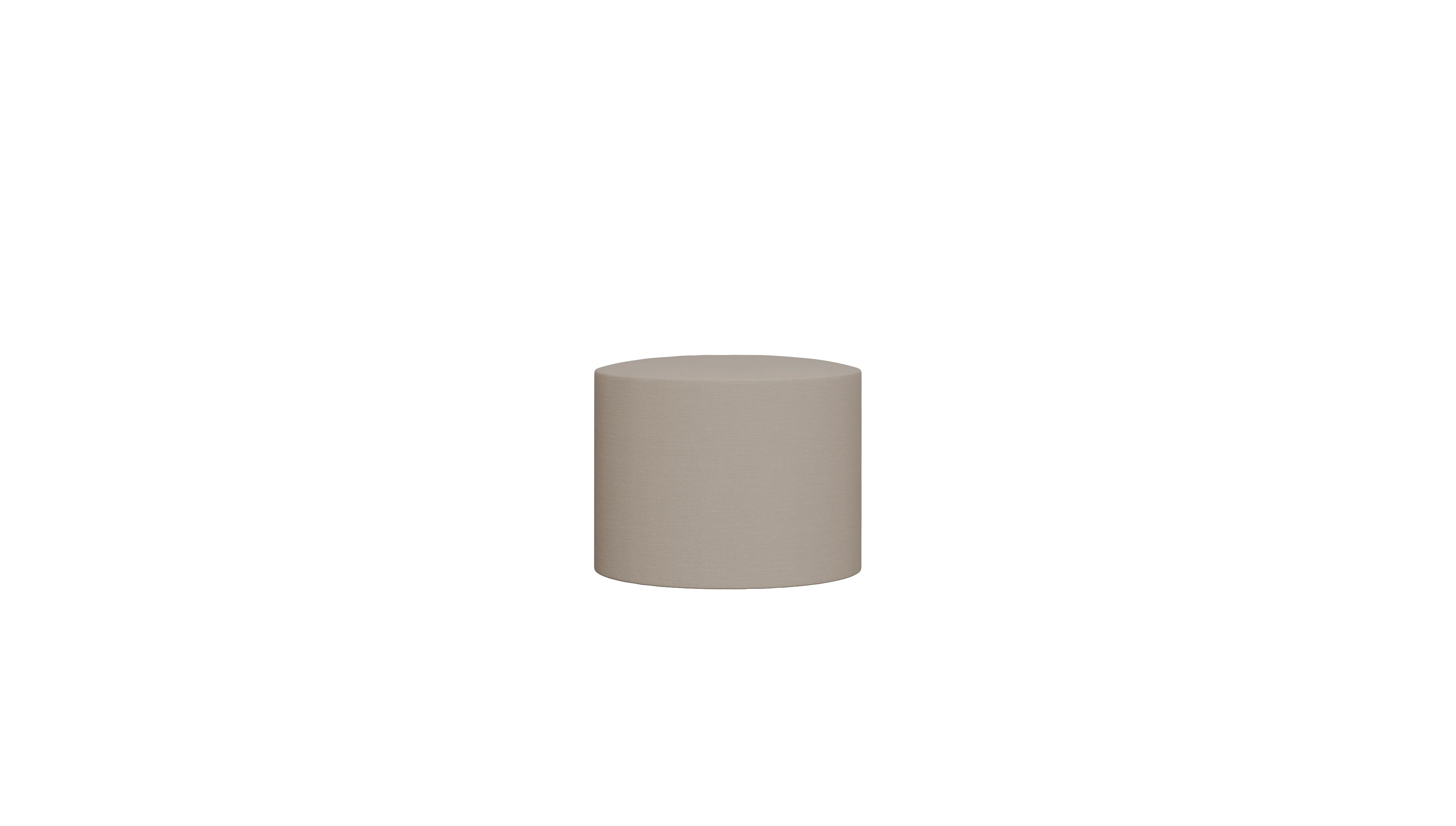 Ansicht des Produktes Girando Hocker in Stoff beige