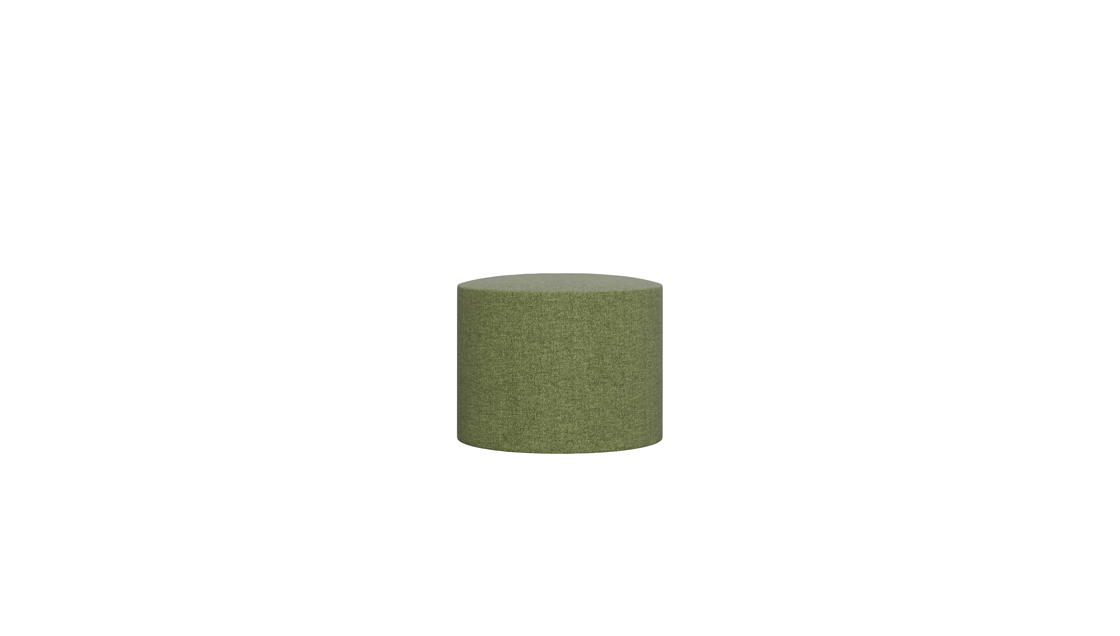 Ansicht des Produktes Girando Hocker in Stoff grün