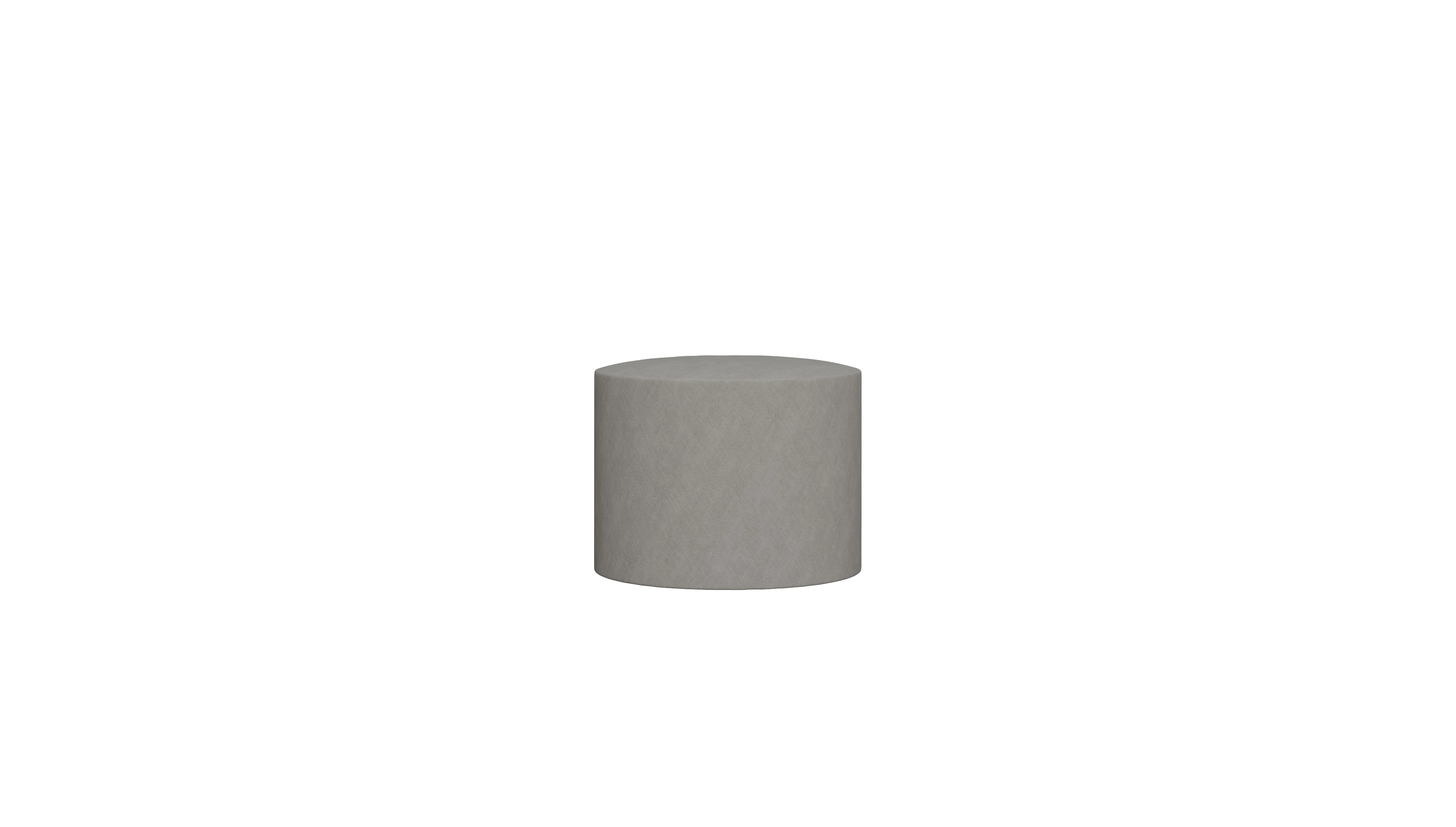 Ansicht des Produktes Girando Hocker in Stoff grau
