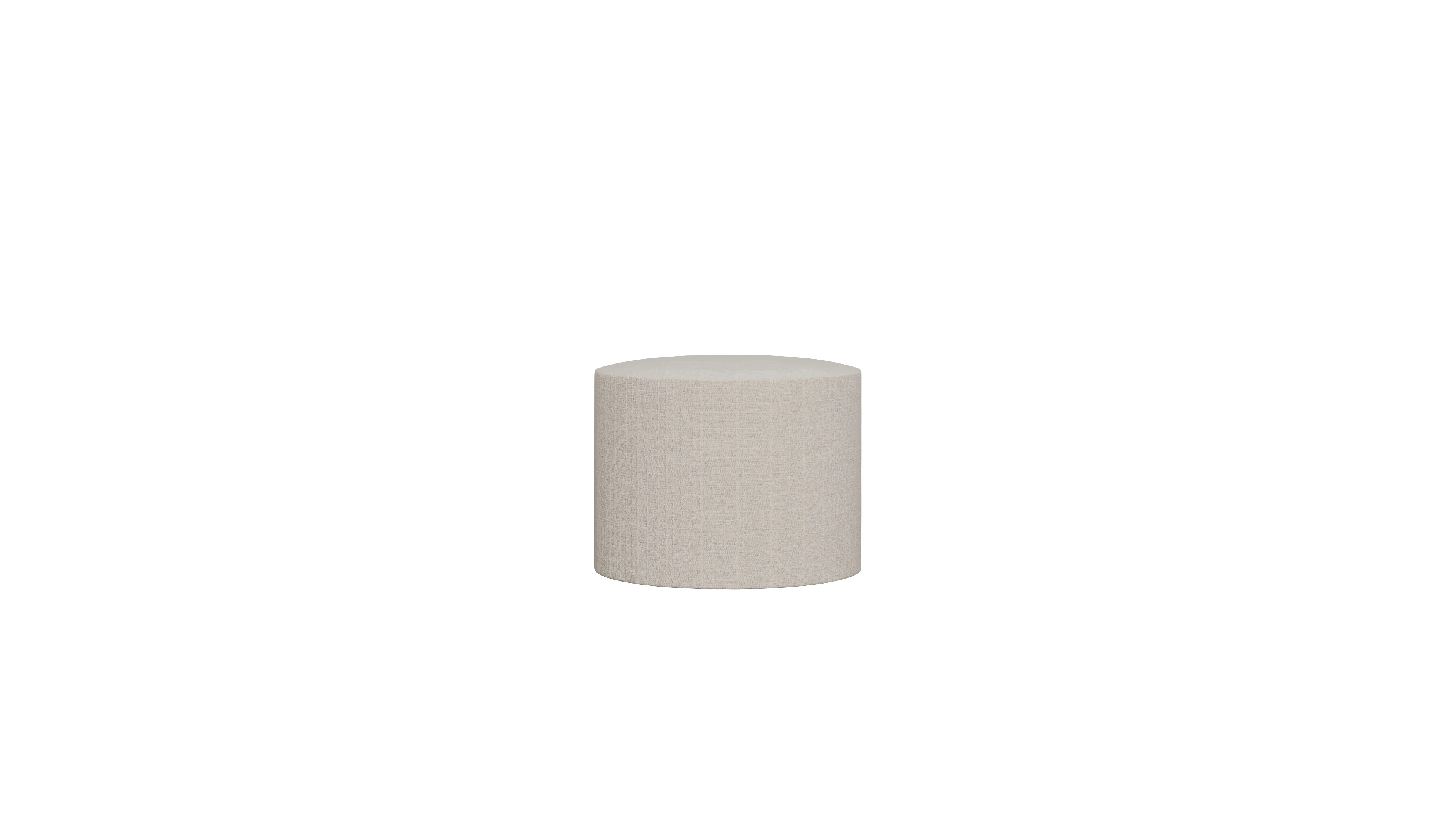 Ansicht des Produktes Girando Hocker in Stoff beige