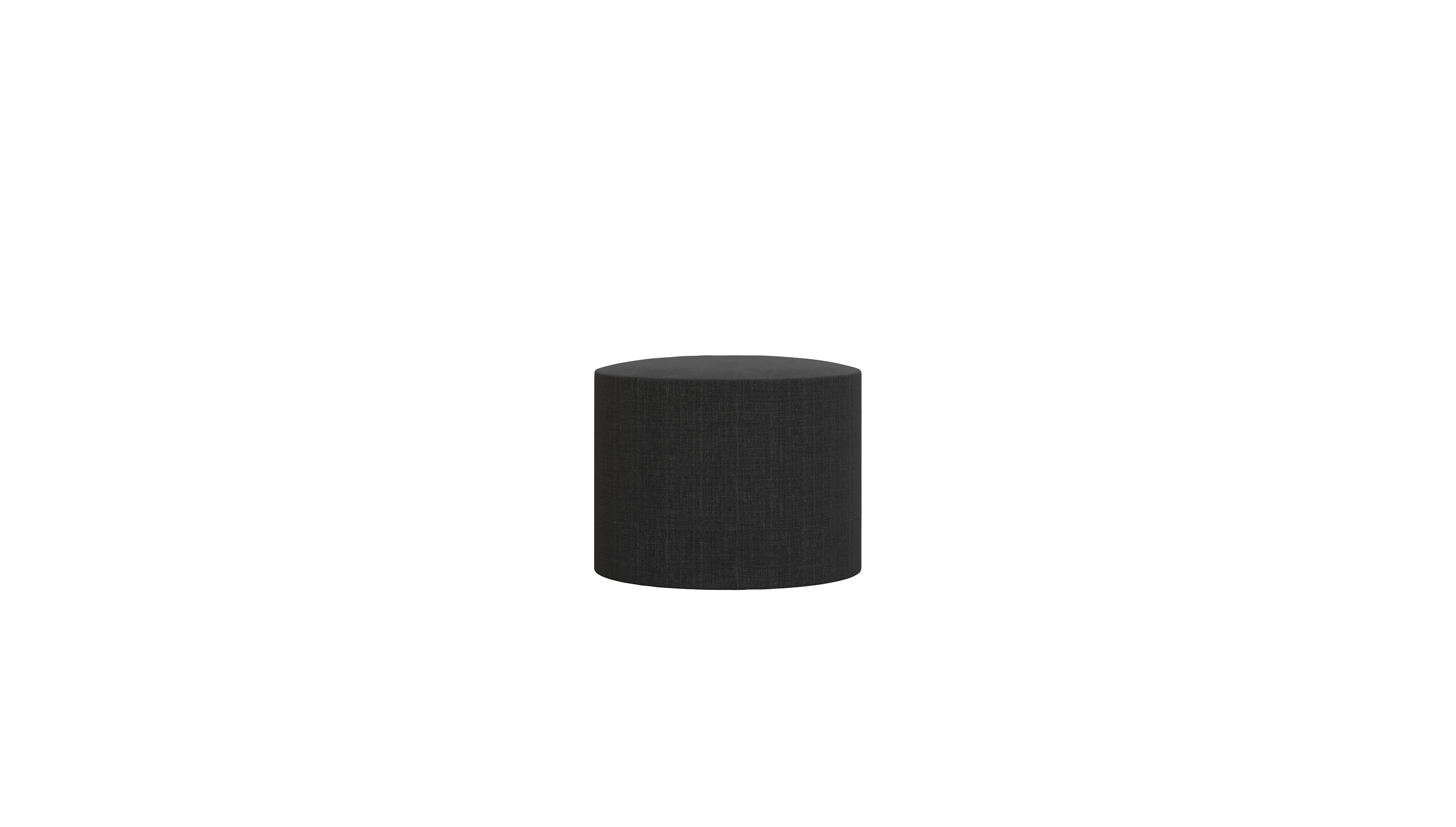 Ansicht des Produktes Girando Hocker in Stoff schwarz