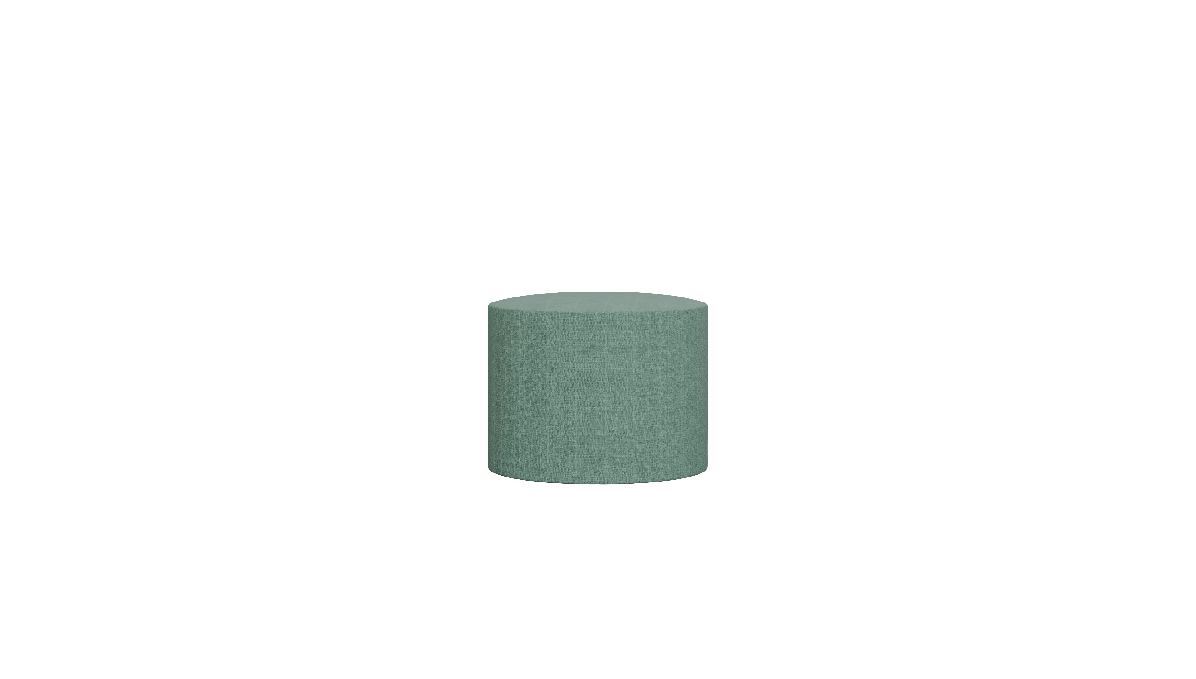 Ansicht des Produktes Girando Hocker in Stoff blau
