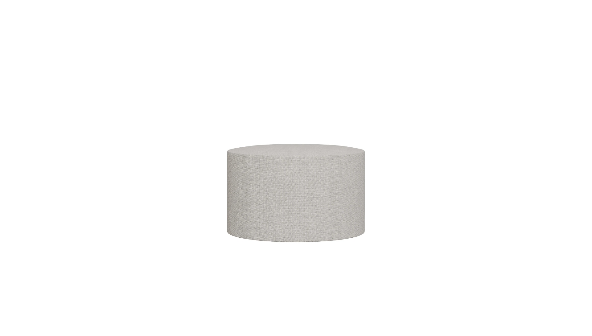 Ansicht des Produktes Girando Hocker in Stoff weiß