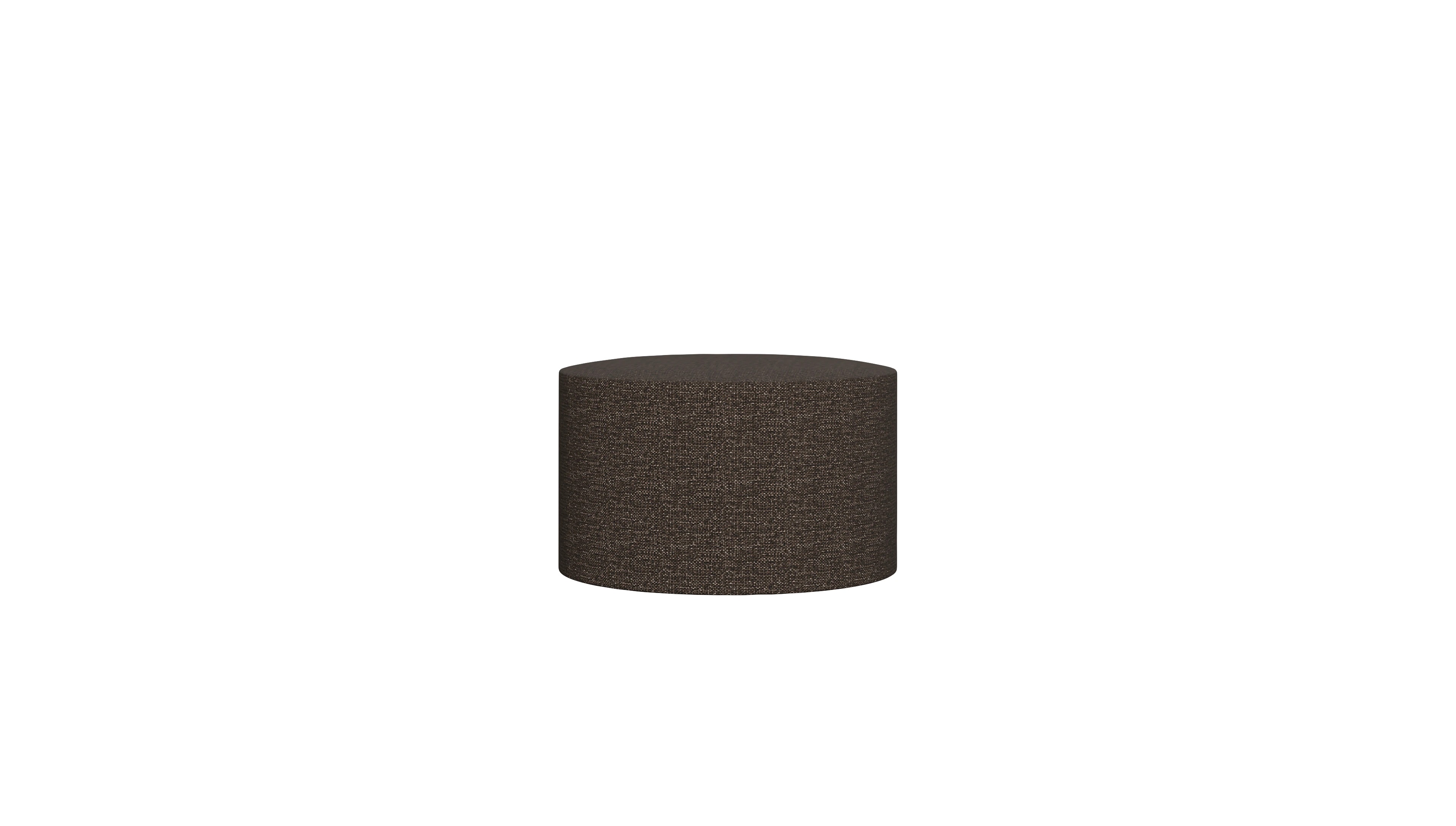 Ansicht des Produktes Girando Hocker in Stoff braun