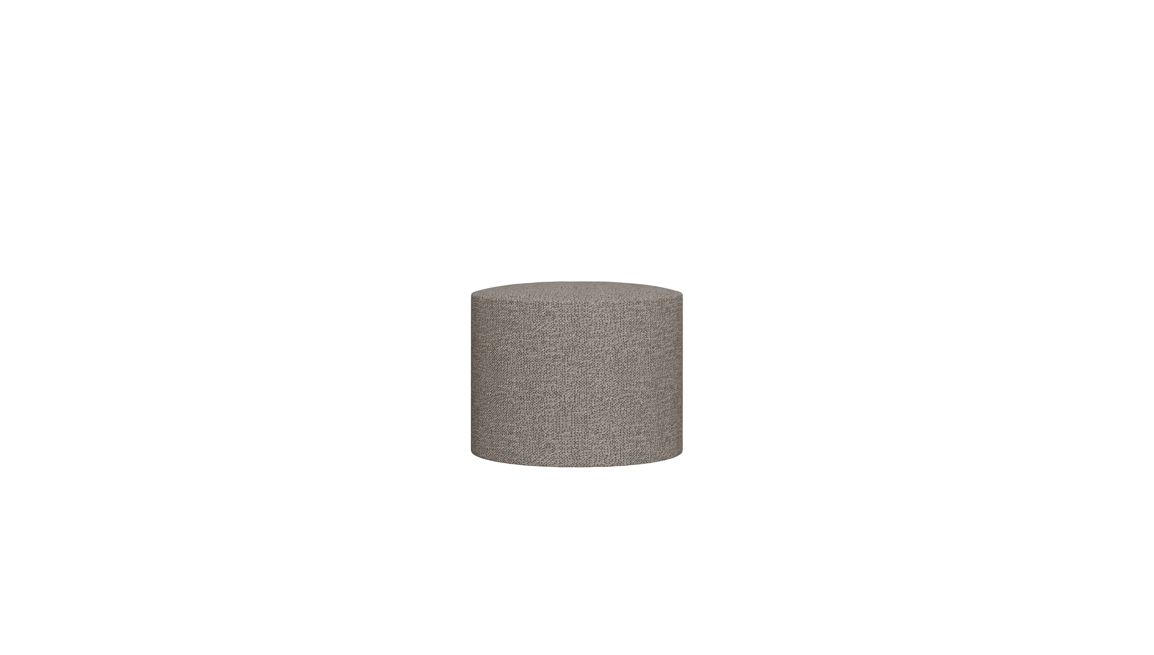 Ansicht des Produktes Girando Hocker in Stoff beige