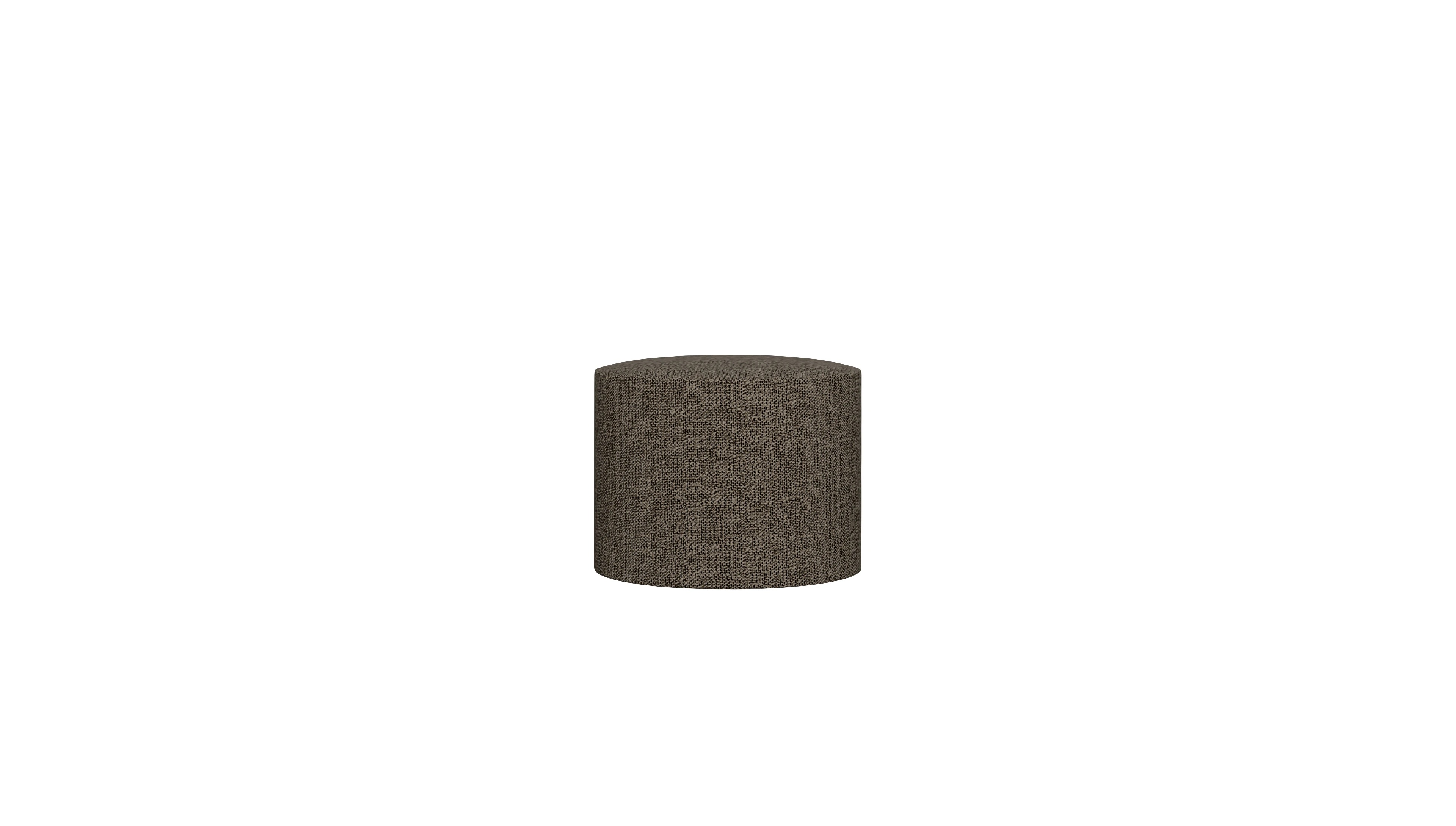 Ansicht des Produktes Girando Hocker in Stoff braun