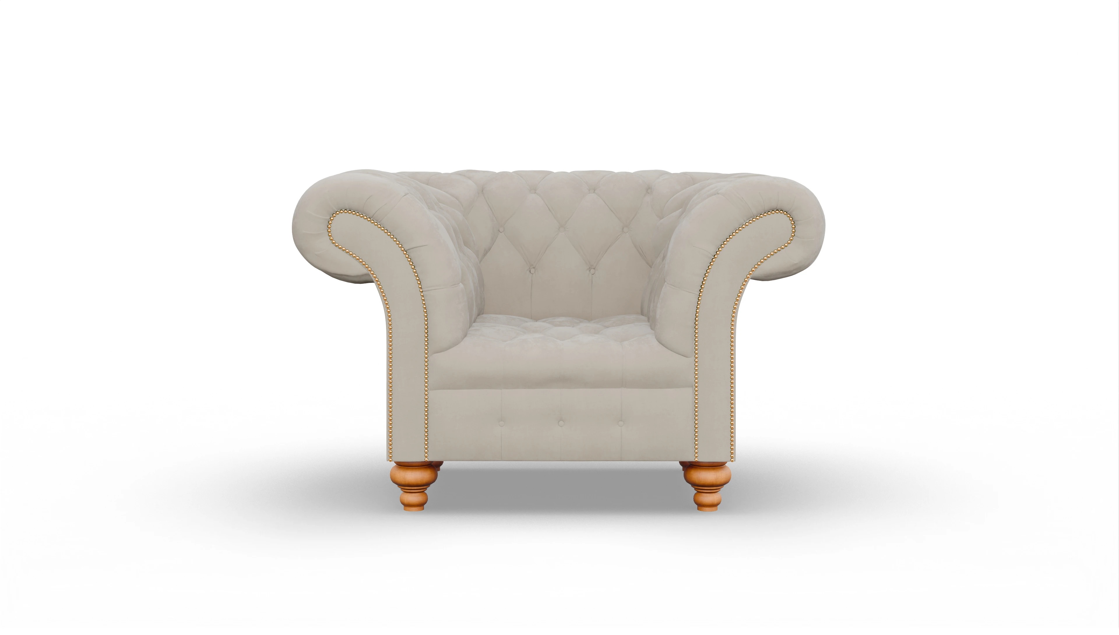 Ansicht des Produktes Mayfair Sessel in Samt beige