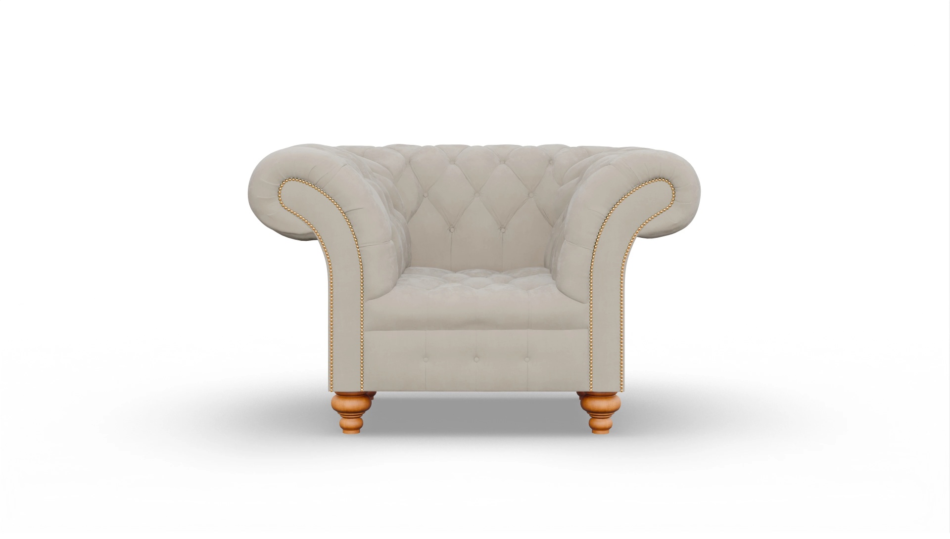 Ansicht des Produktes Mayfair Sessel in Samt beige
