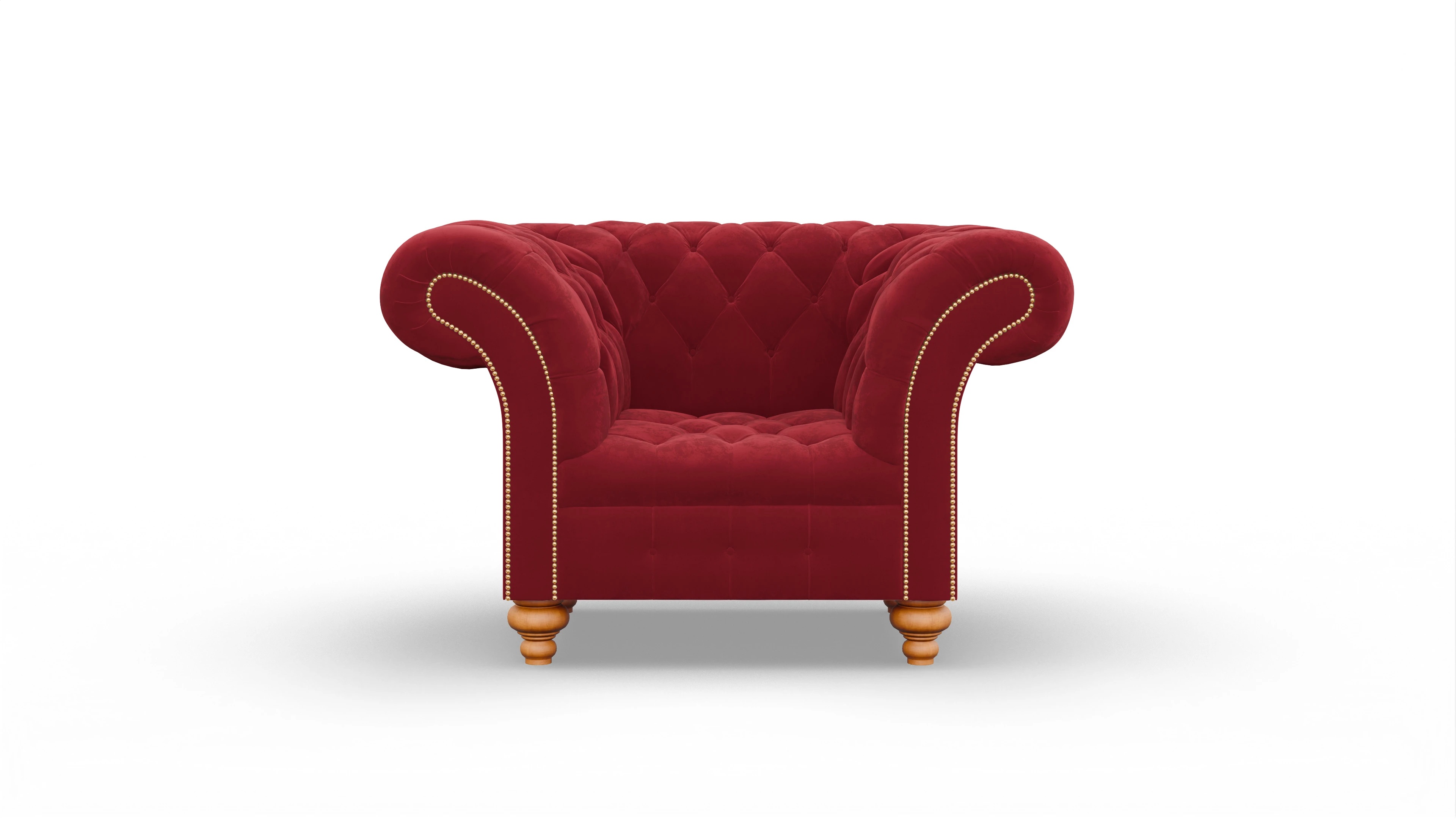 Ansicht des Produktes Mayfair Sessel in Samt rot
