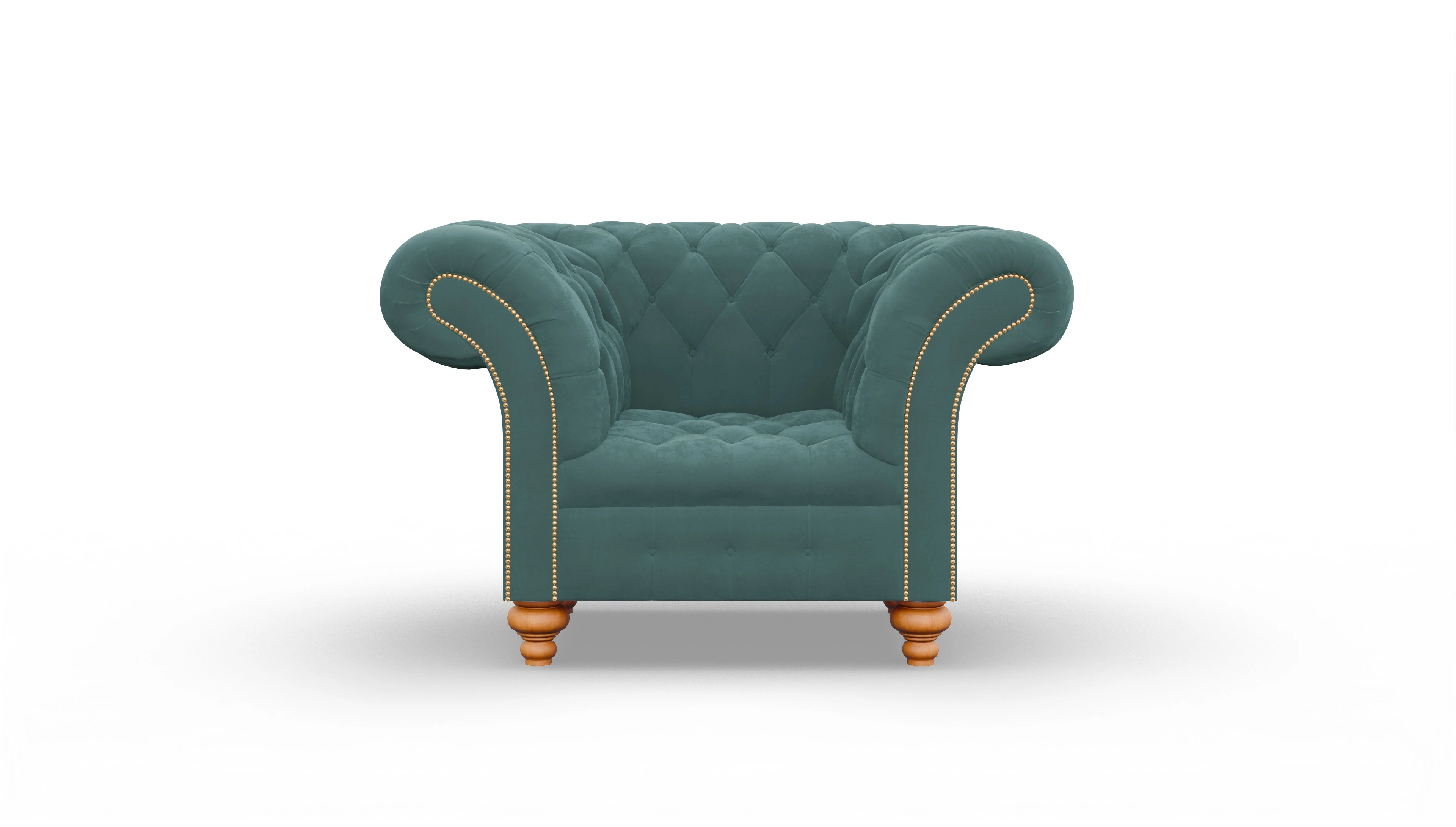 Ansicht des Produktes Mayfair Sessel in Samt blau