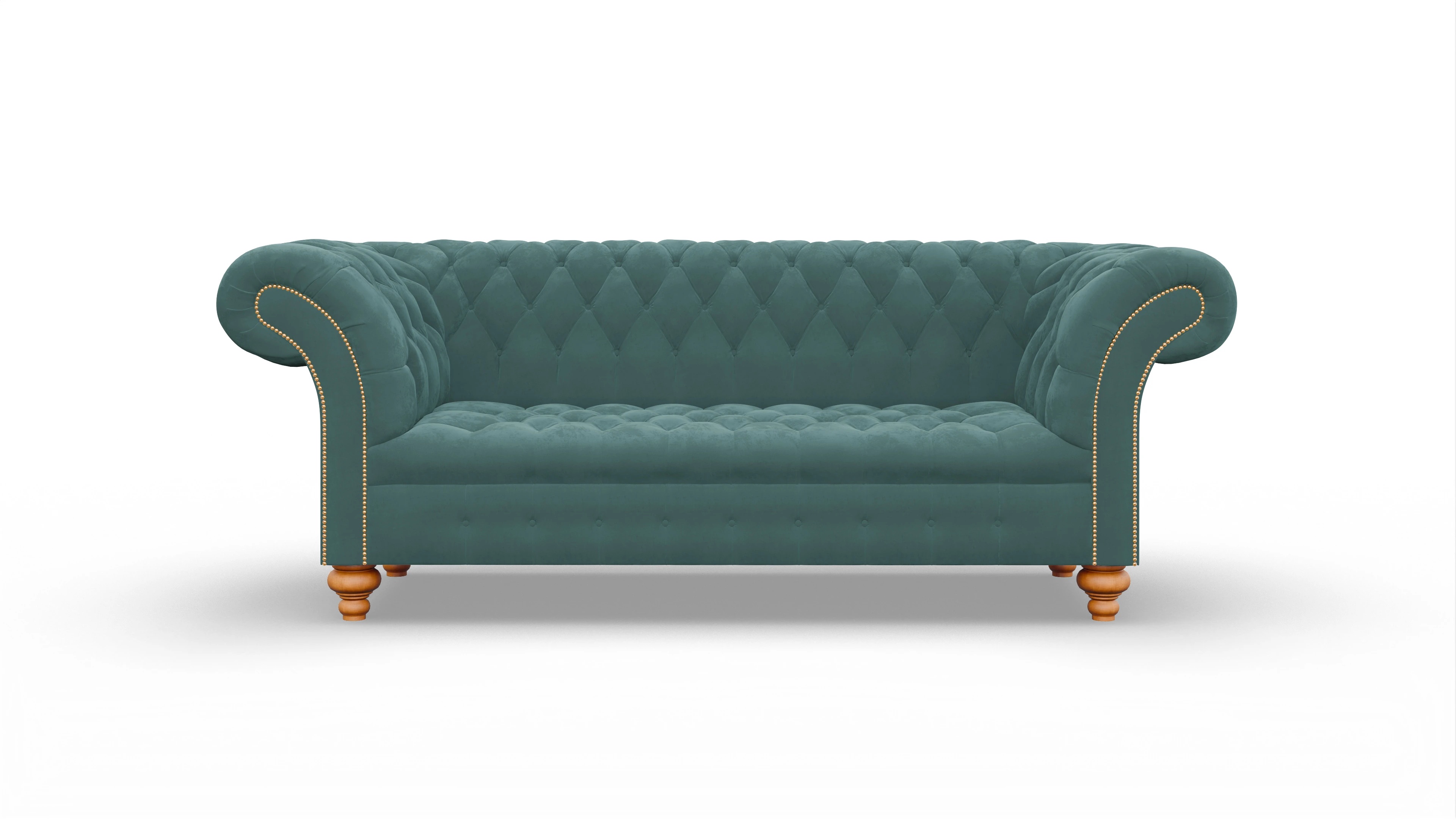 Ansicht des Produktes Mayfair 3-Sitzer in Samt blau