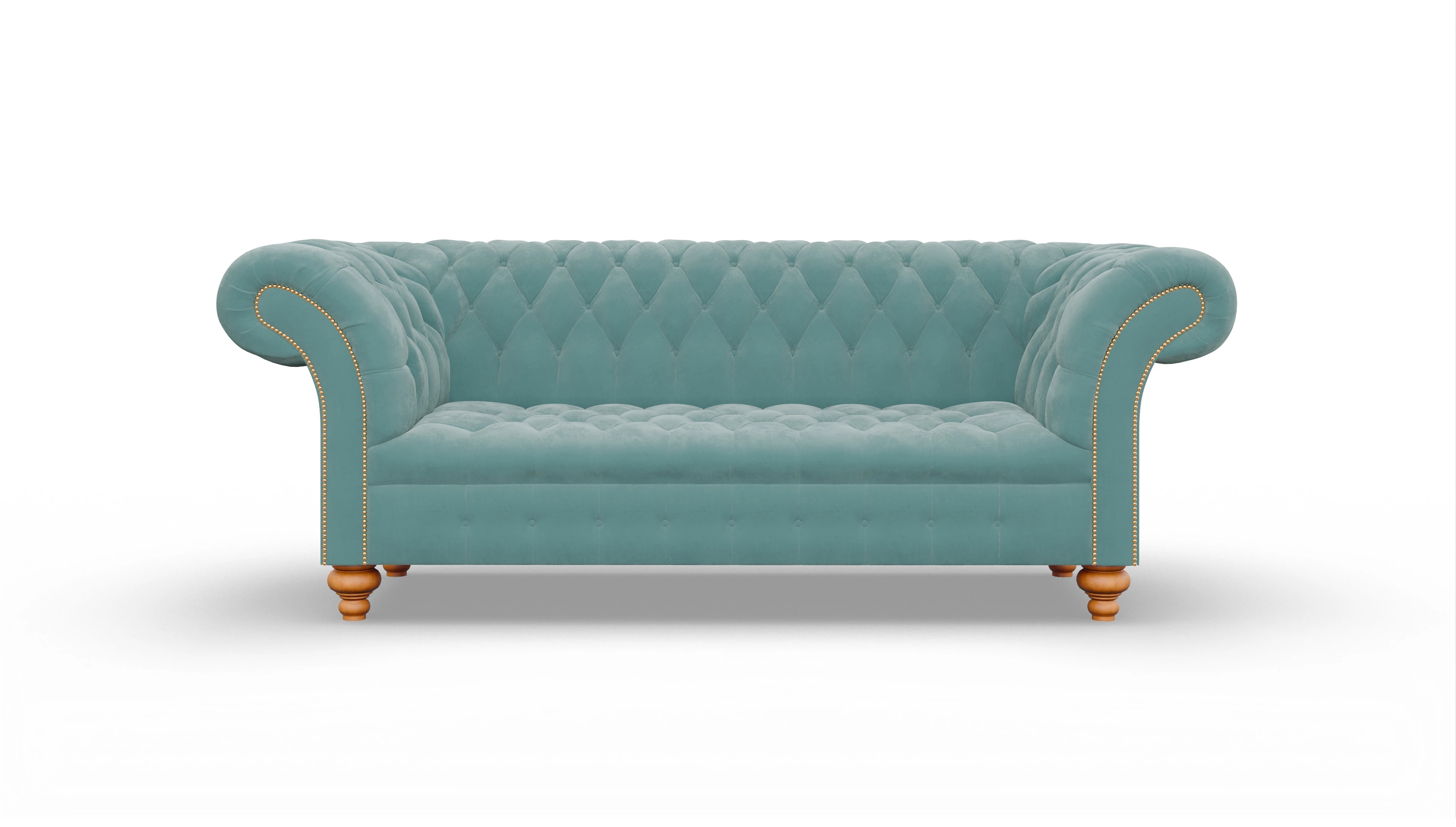 Ansicht des Produktes Mayfair 3-Sitzer in Samt blau