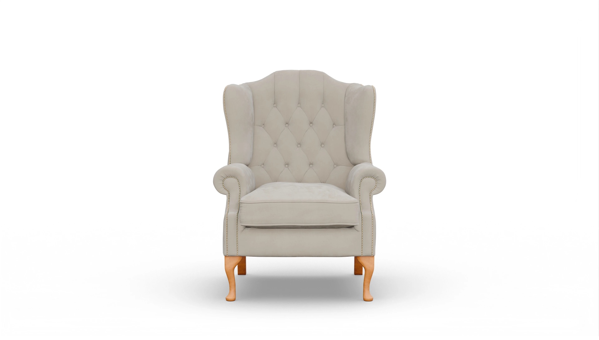 Ansicht des Produktes Brighton Sessel in Samt beige