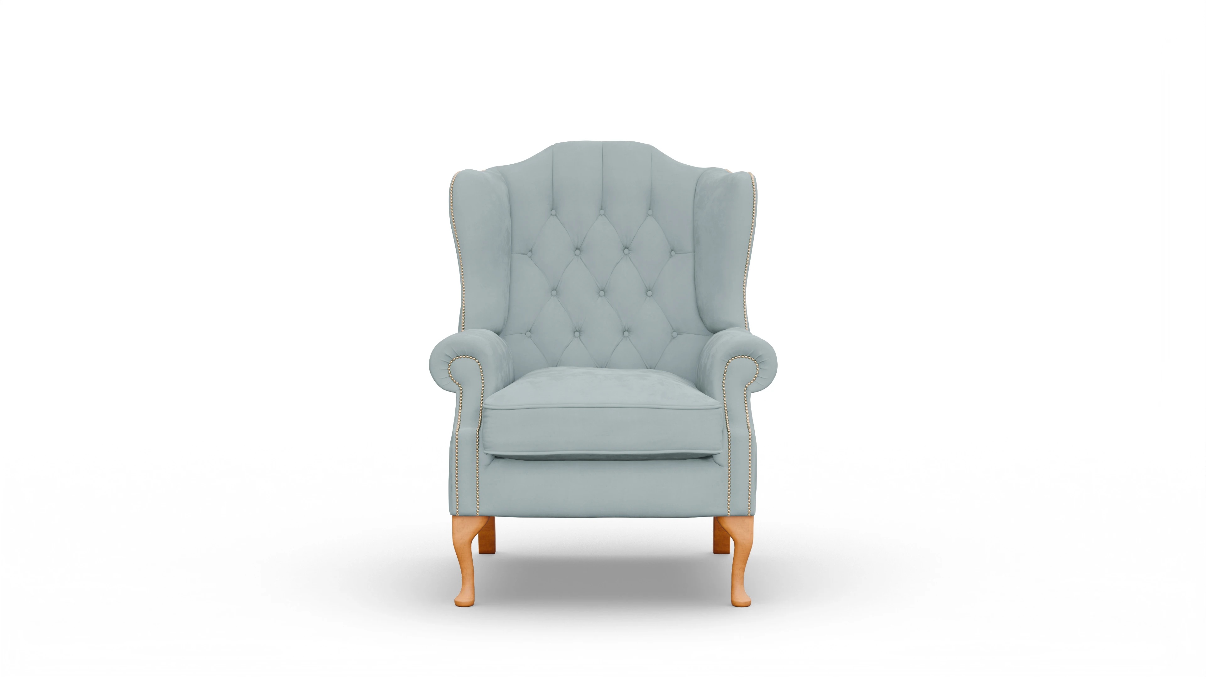 Ansicht des Produktes Brighton Sessel in Samt blau