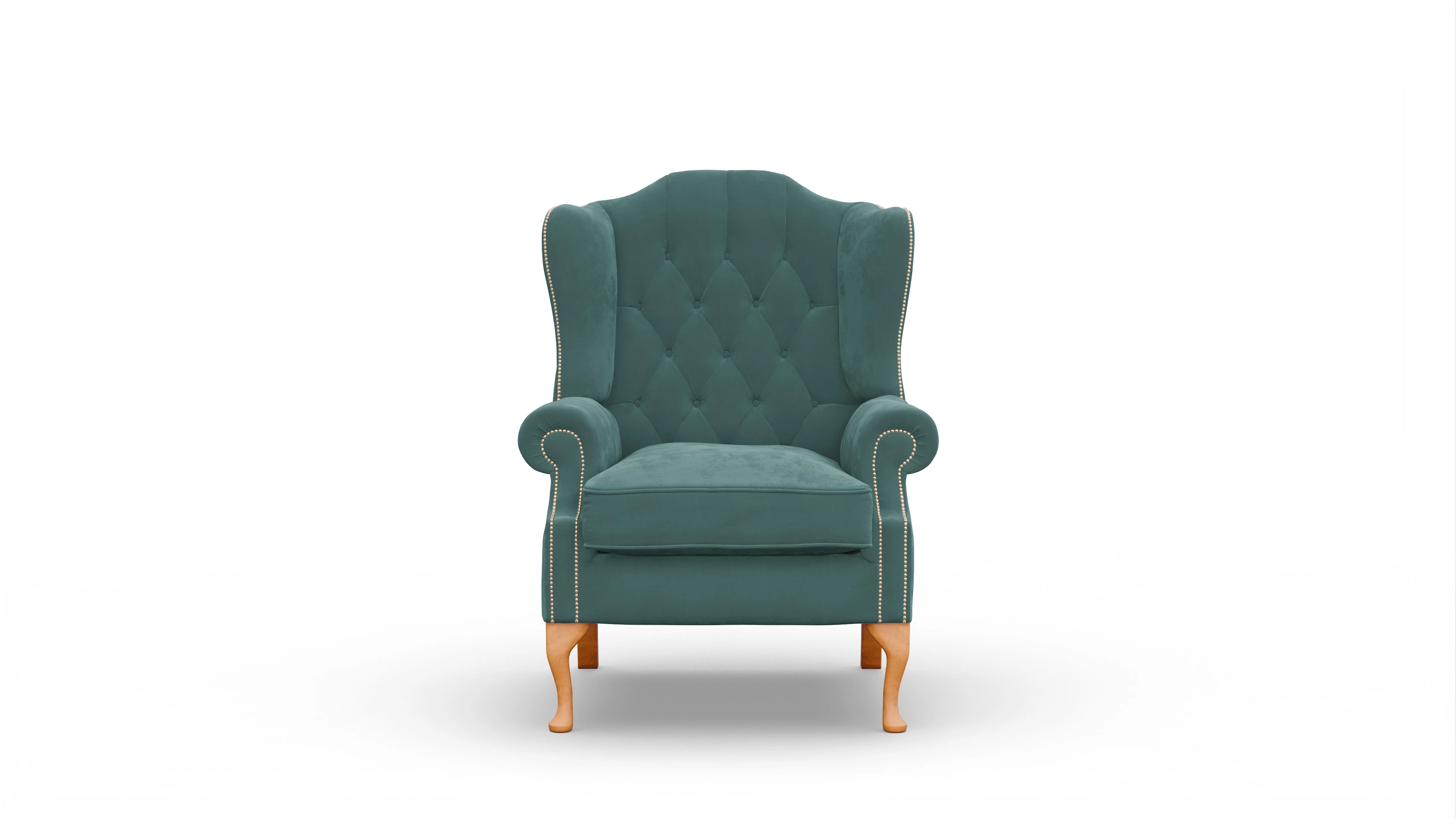 Ansicht des Produktes Brighton Sessel in Samt blau