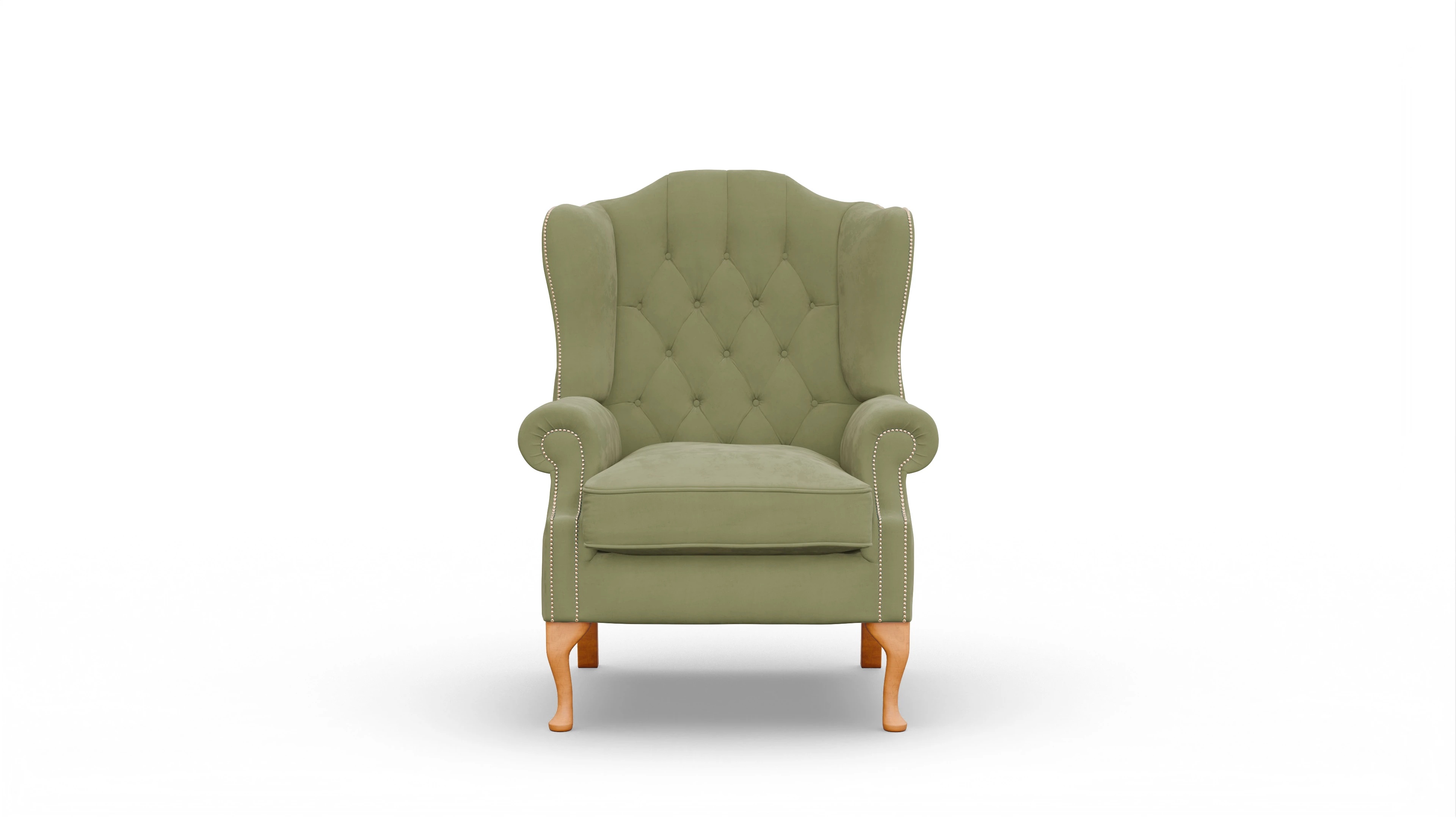 Ansicht des Produktes Brighton Sessel in Samt grün